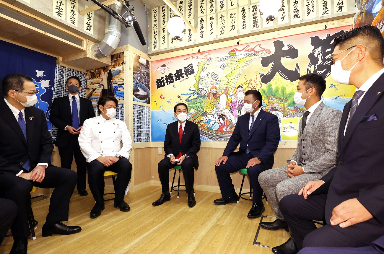 与餐饮店经营者的座谈会