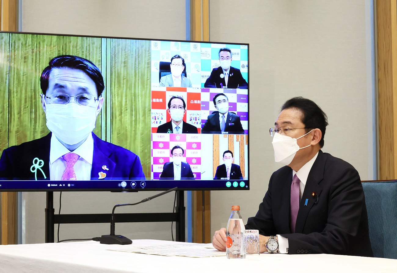 关于新型冠状病毒感染症的全国知事会与国家意见交换会