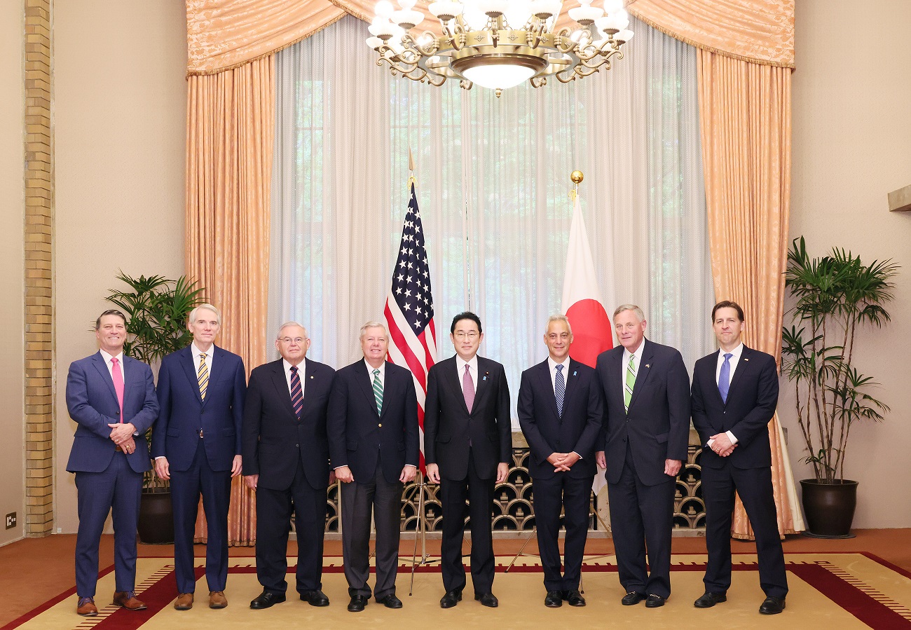 与美国联邦参议员葛拉汉一行的早餐会