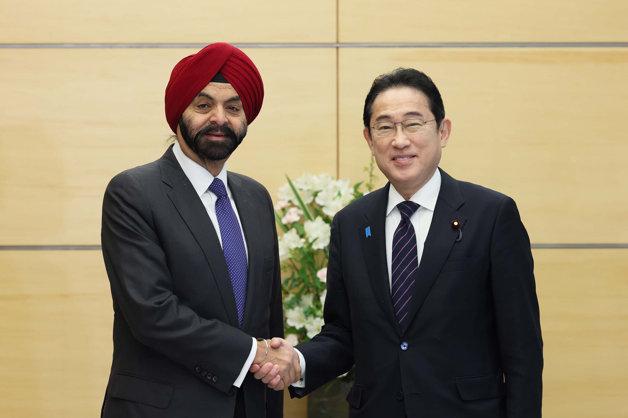 会见世界银行集团行长彭安杰