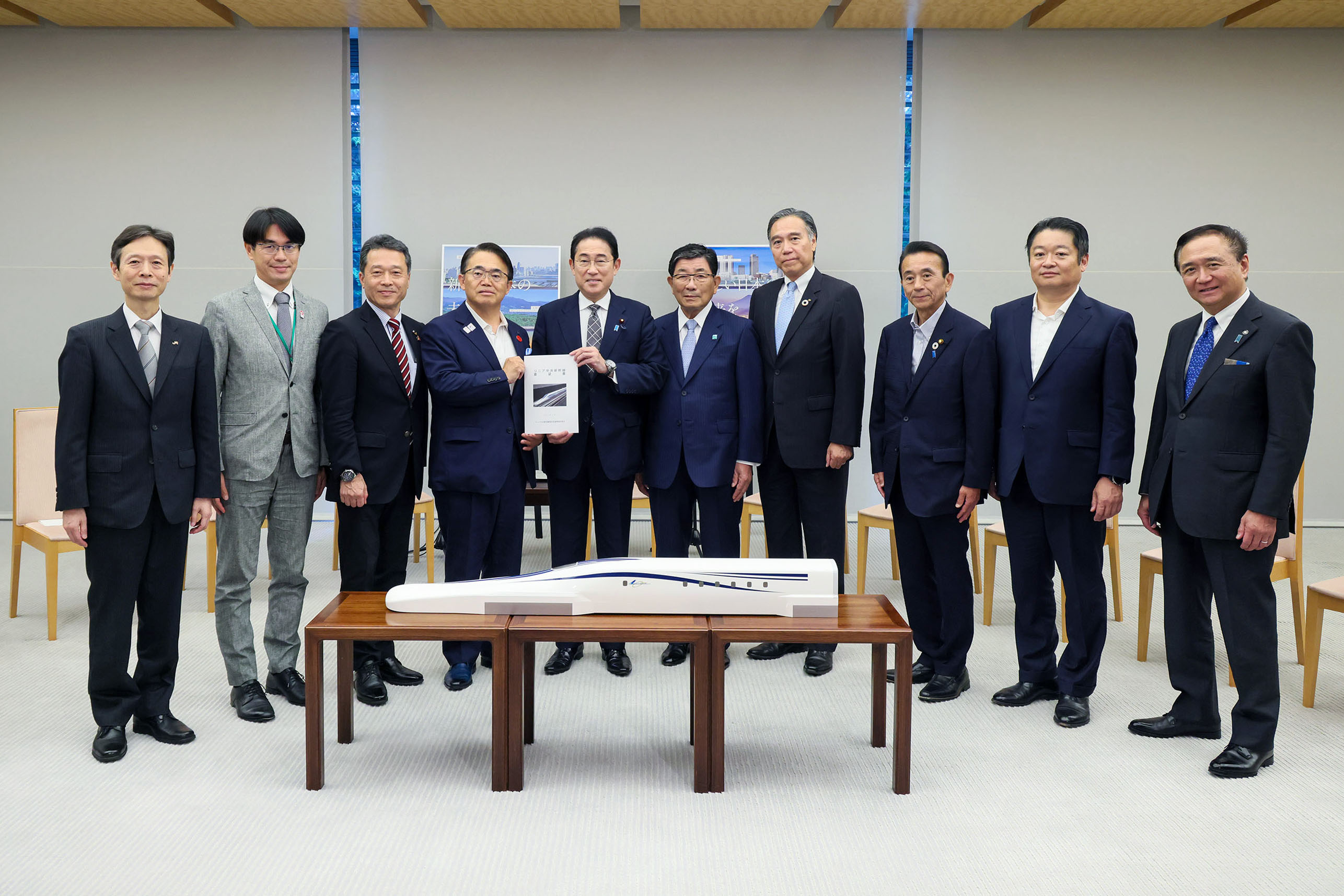 接受磁悬浮中央新干线建设促进期成同盟会的拜会