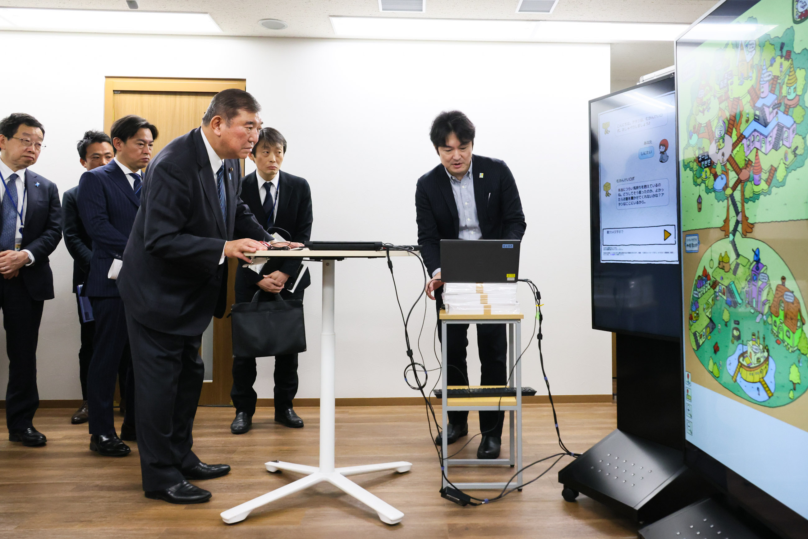 视察自杀对策支援中心LIFELINK和生命支援自杀对策推进中心