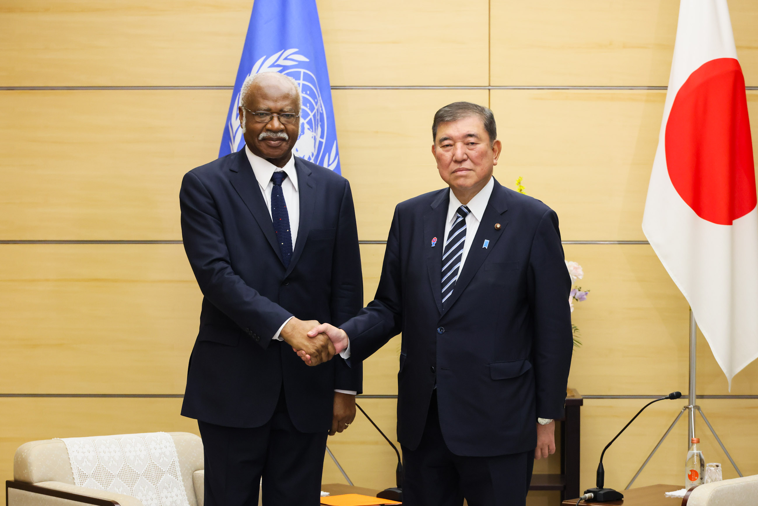 会见联合国大会主席菲勒蒙·扬