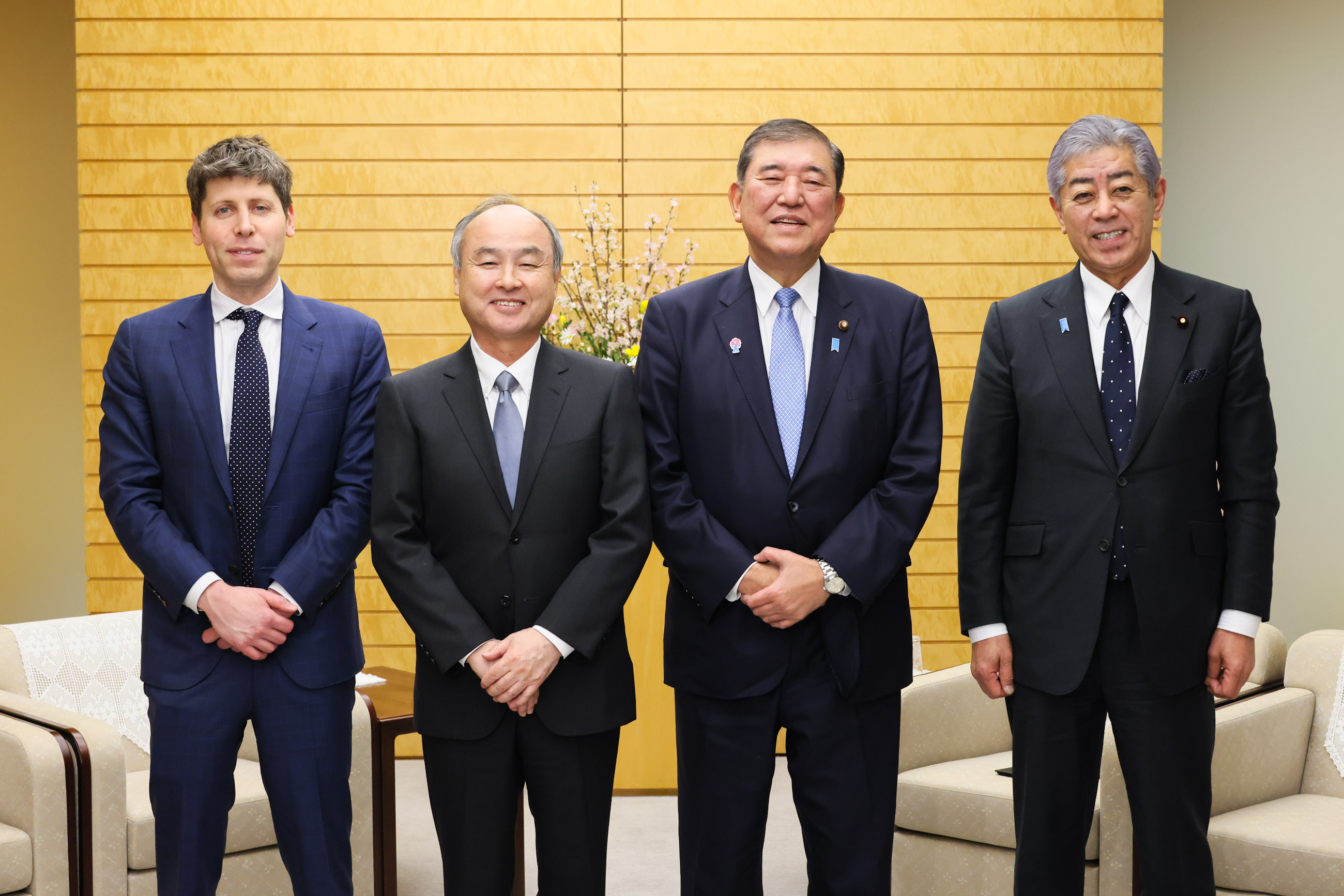 石破首相接受拜会1