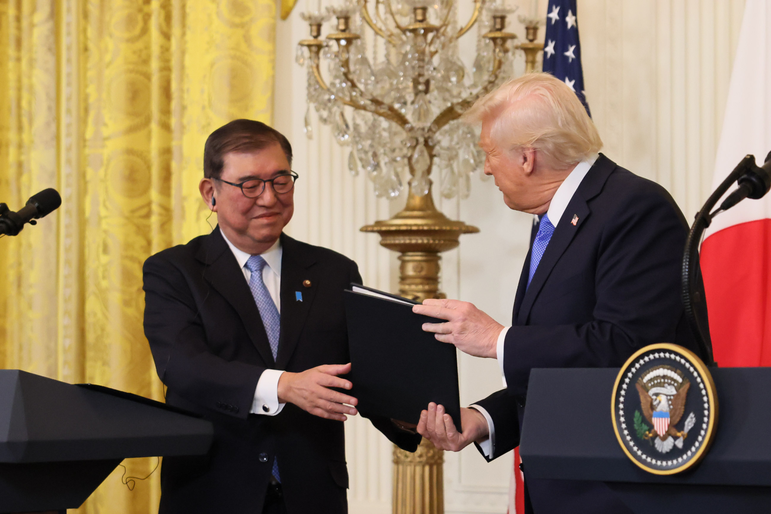 日美联合记者招待会8