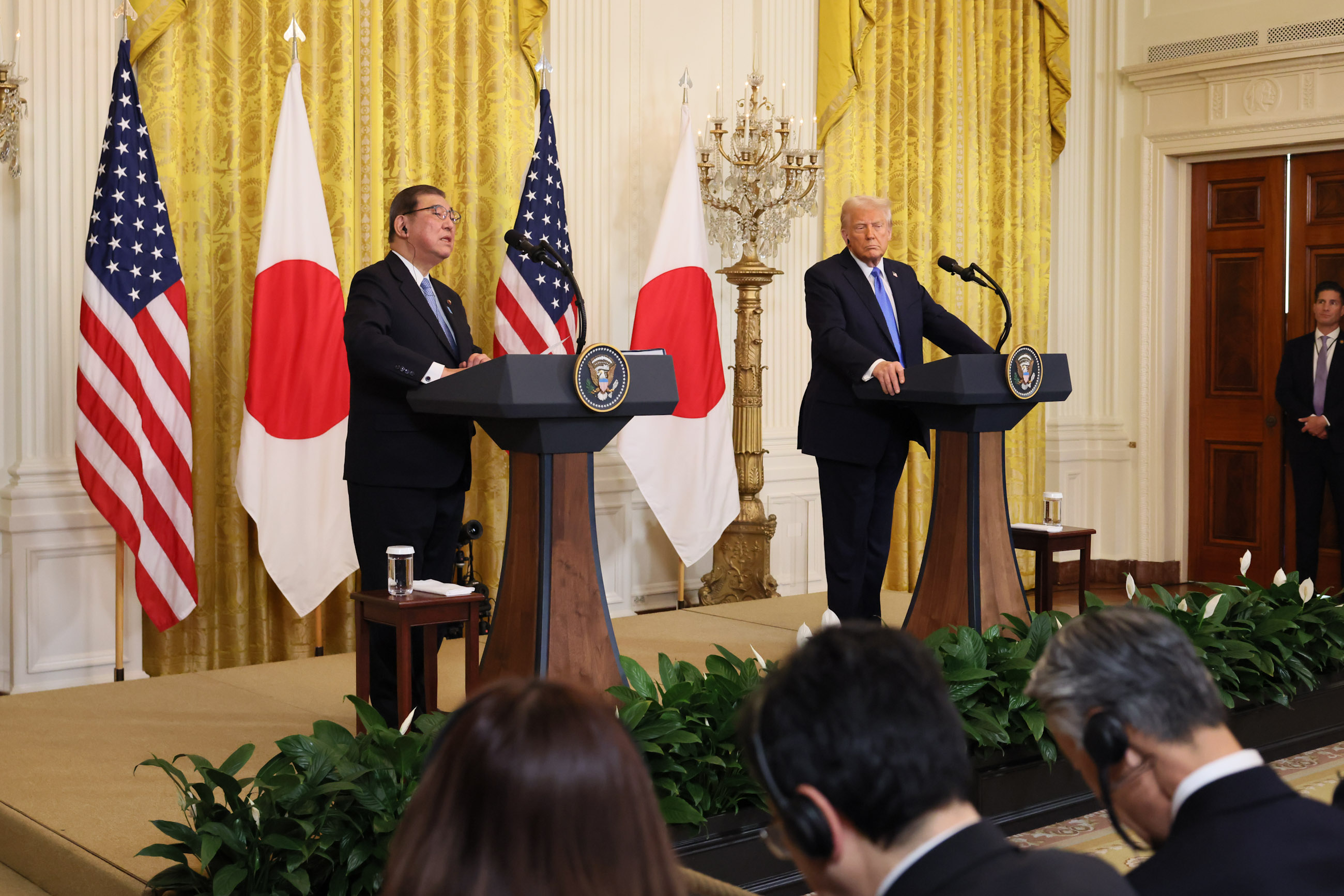 日美联合记者招待会10