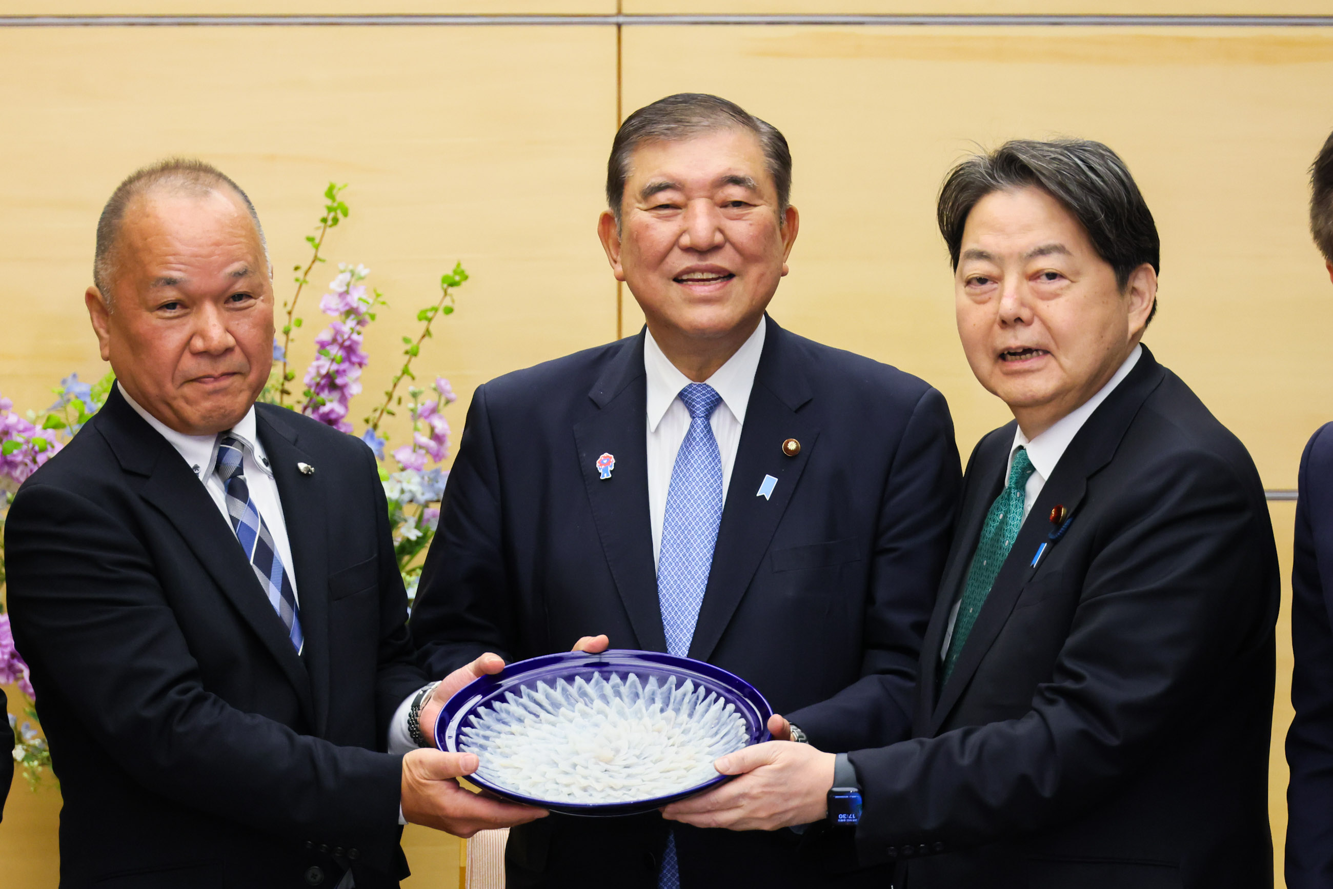 石破首相接受拜会2