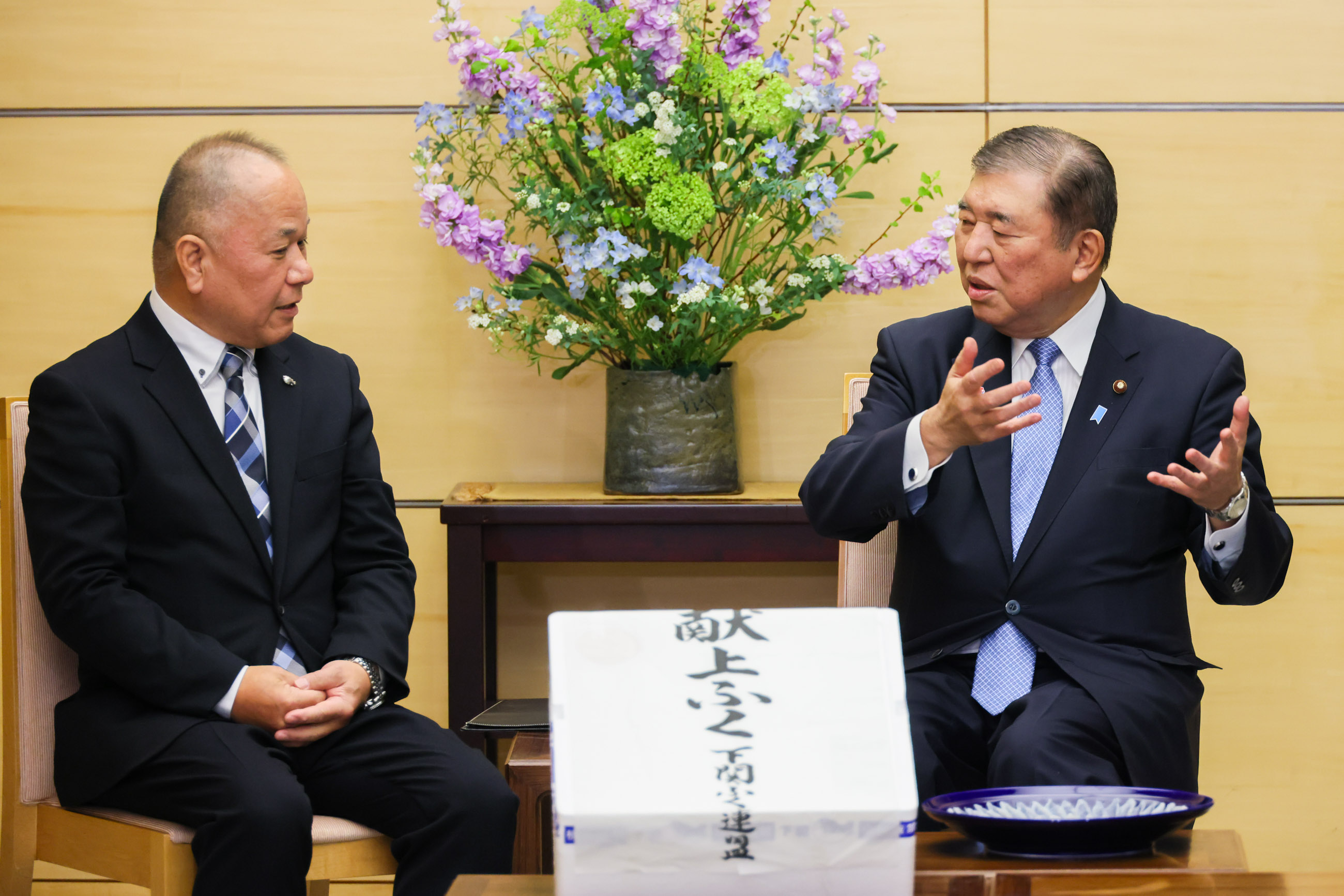 石破首相接受拜会3