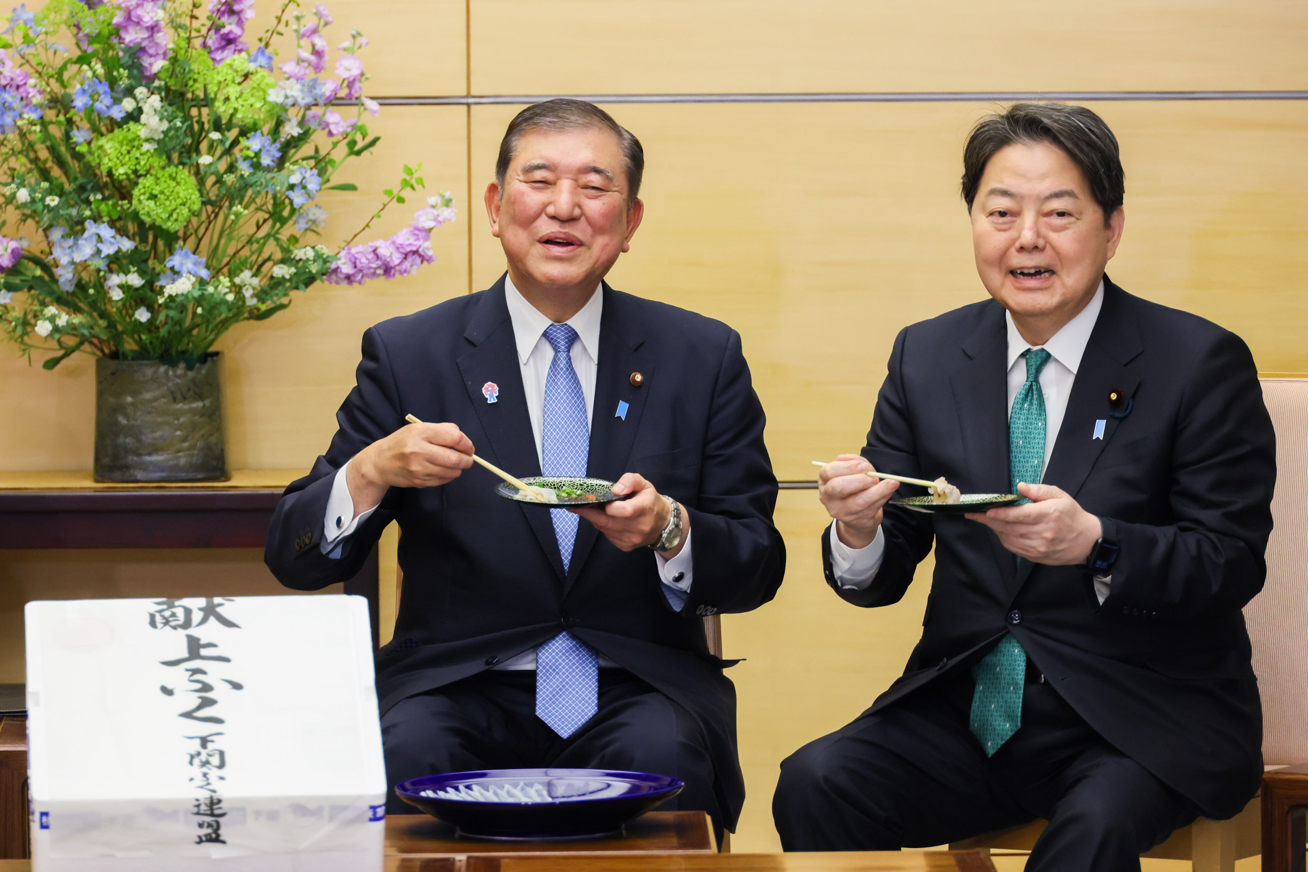 石破首相接受拜会5