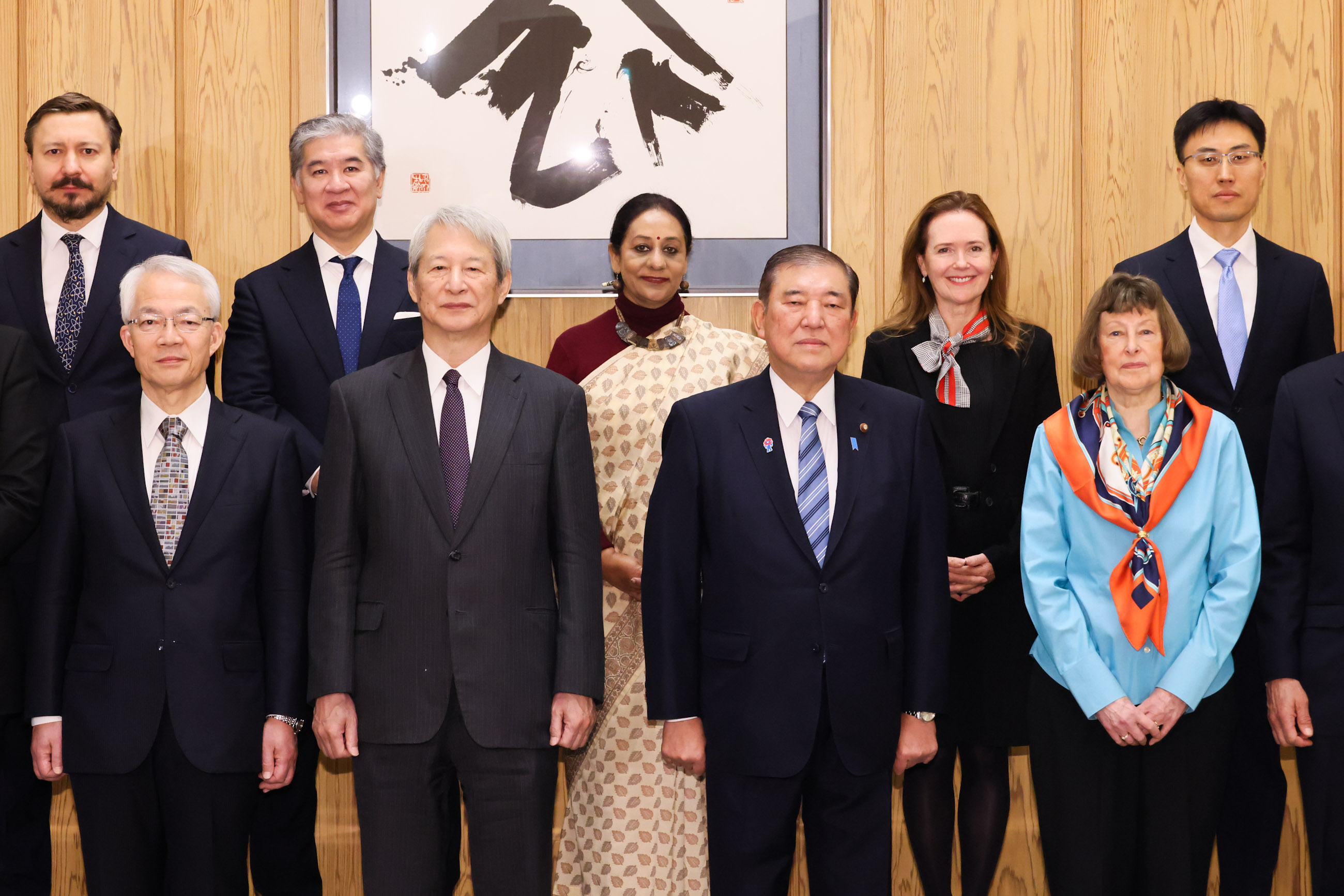 石破首相接受拜会2