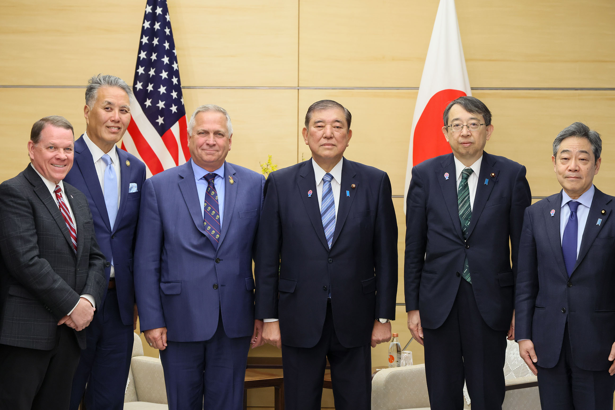 石破首相接受拜会2