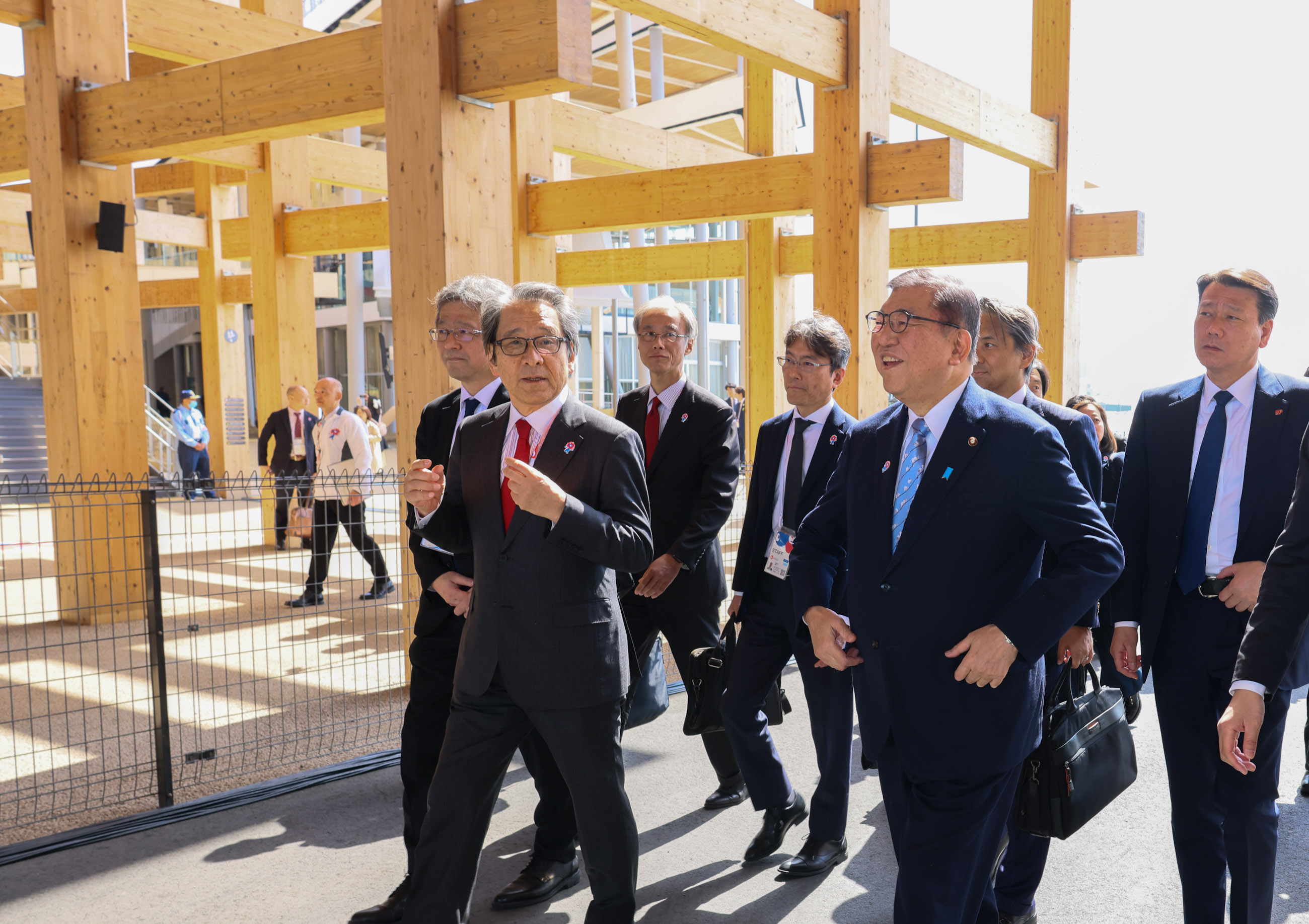 石破首相视察大阪・关西世博会会场1