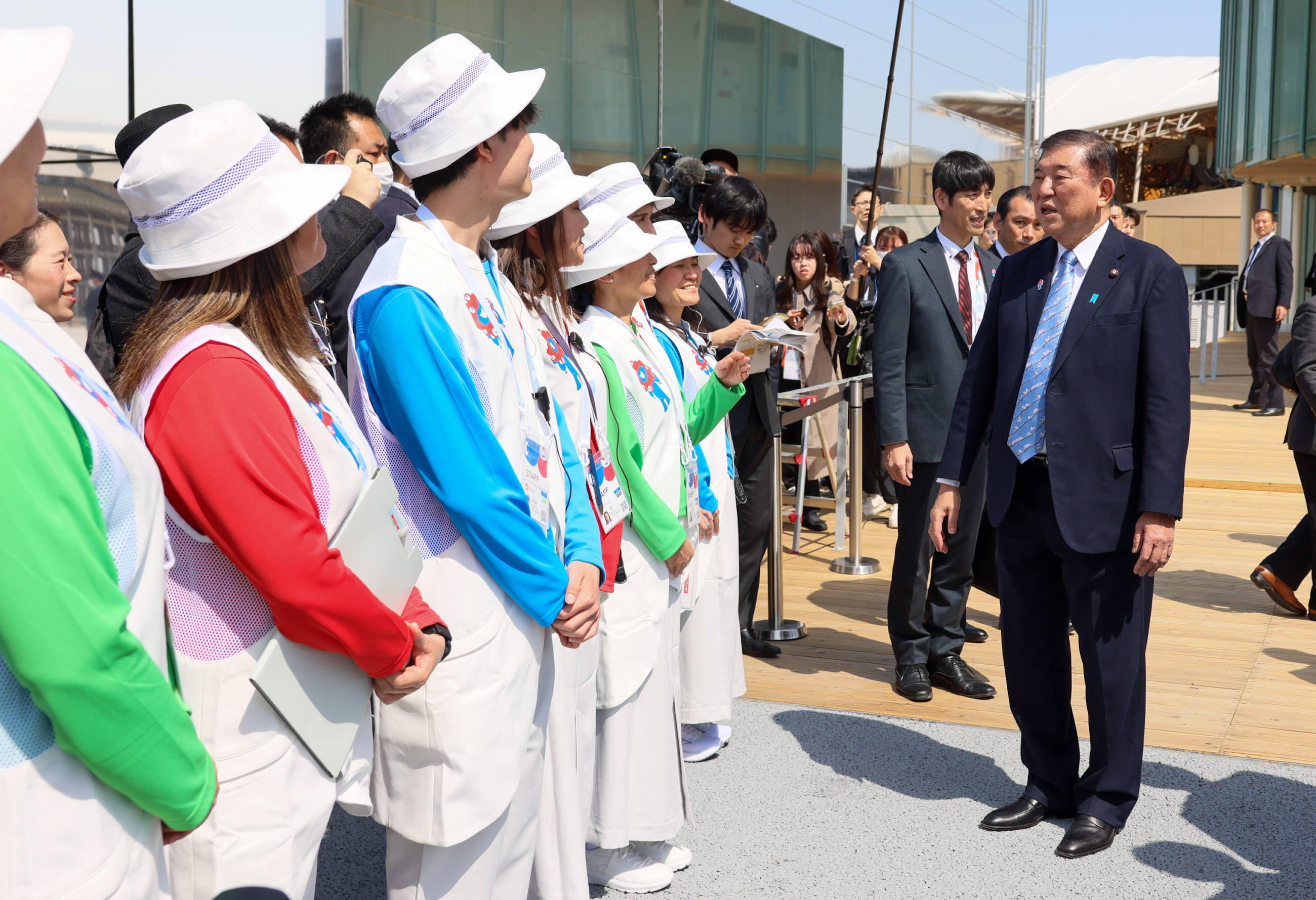 石破首相视察大阪・关西世博会会场4