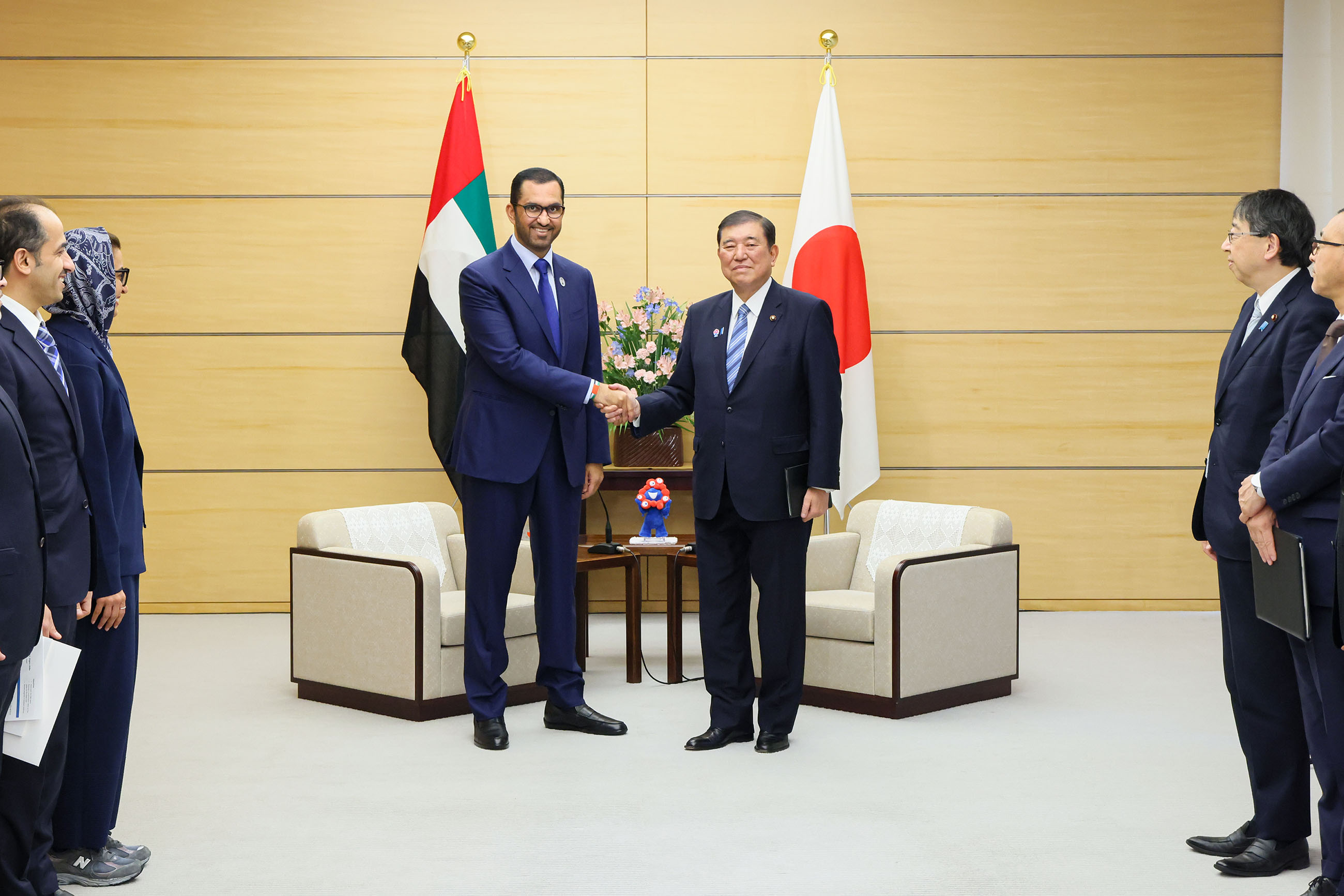 石破首相接受拜会2