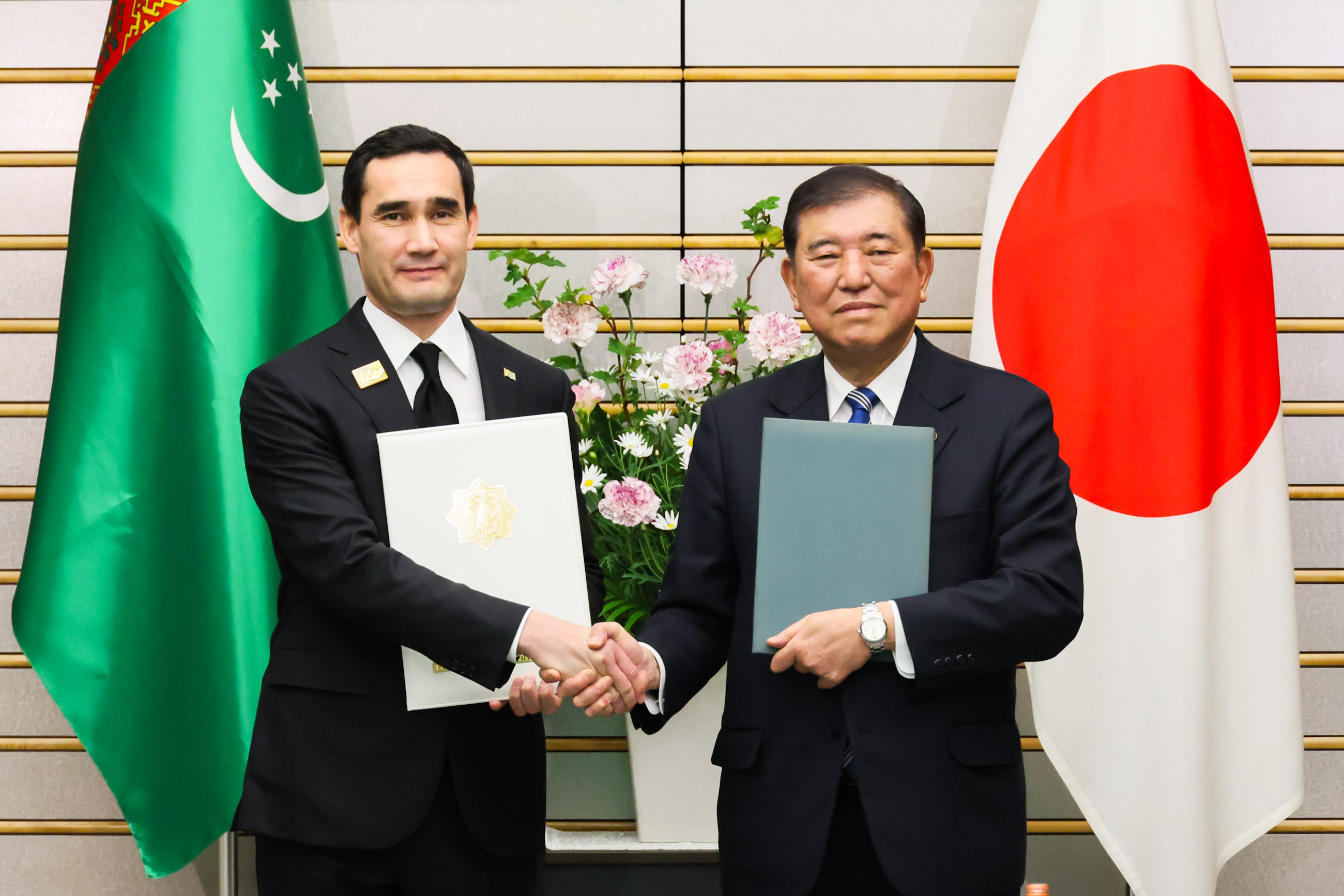 日本土库曼斯坦首脑会谈3