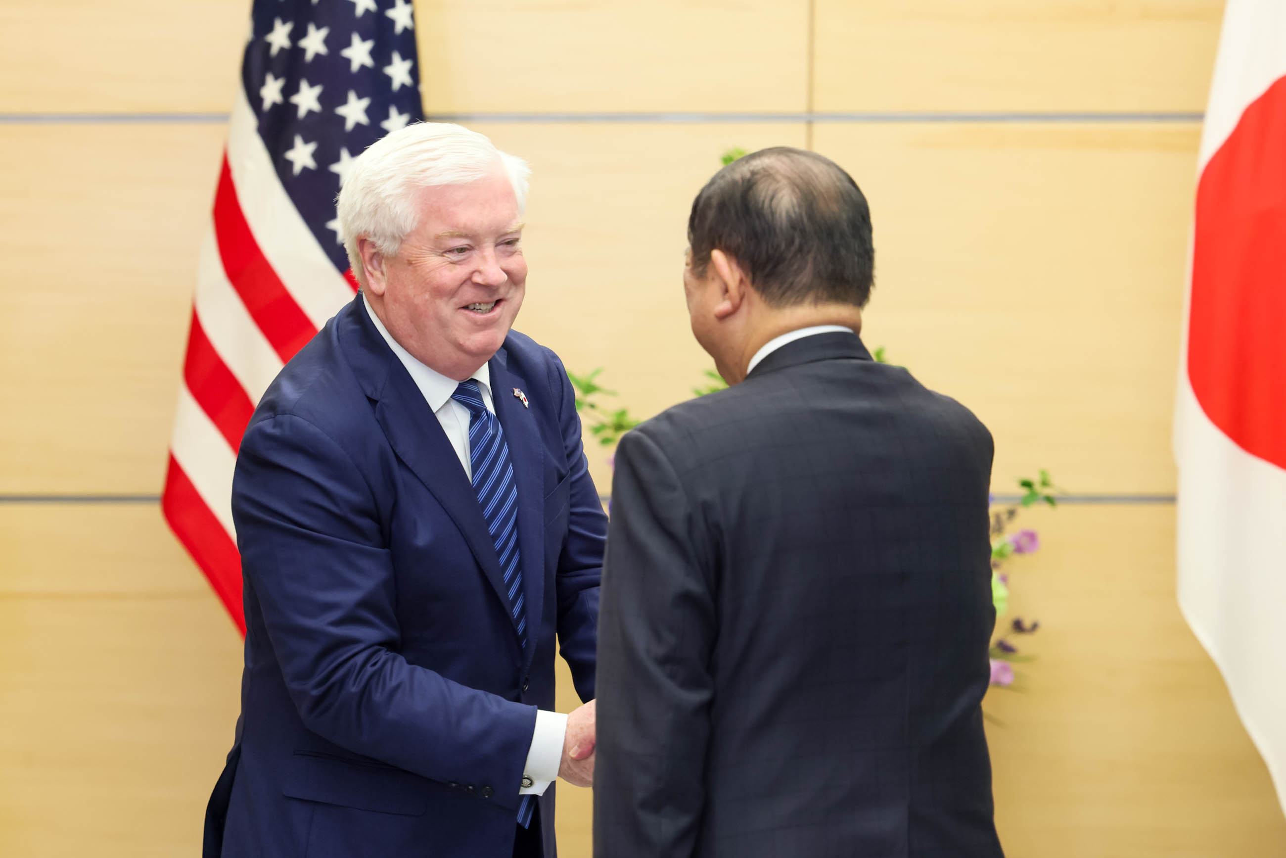 石破首相接受拜会2