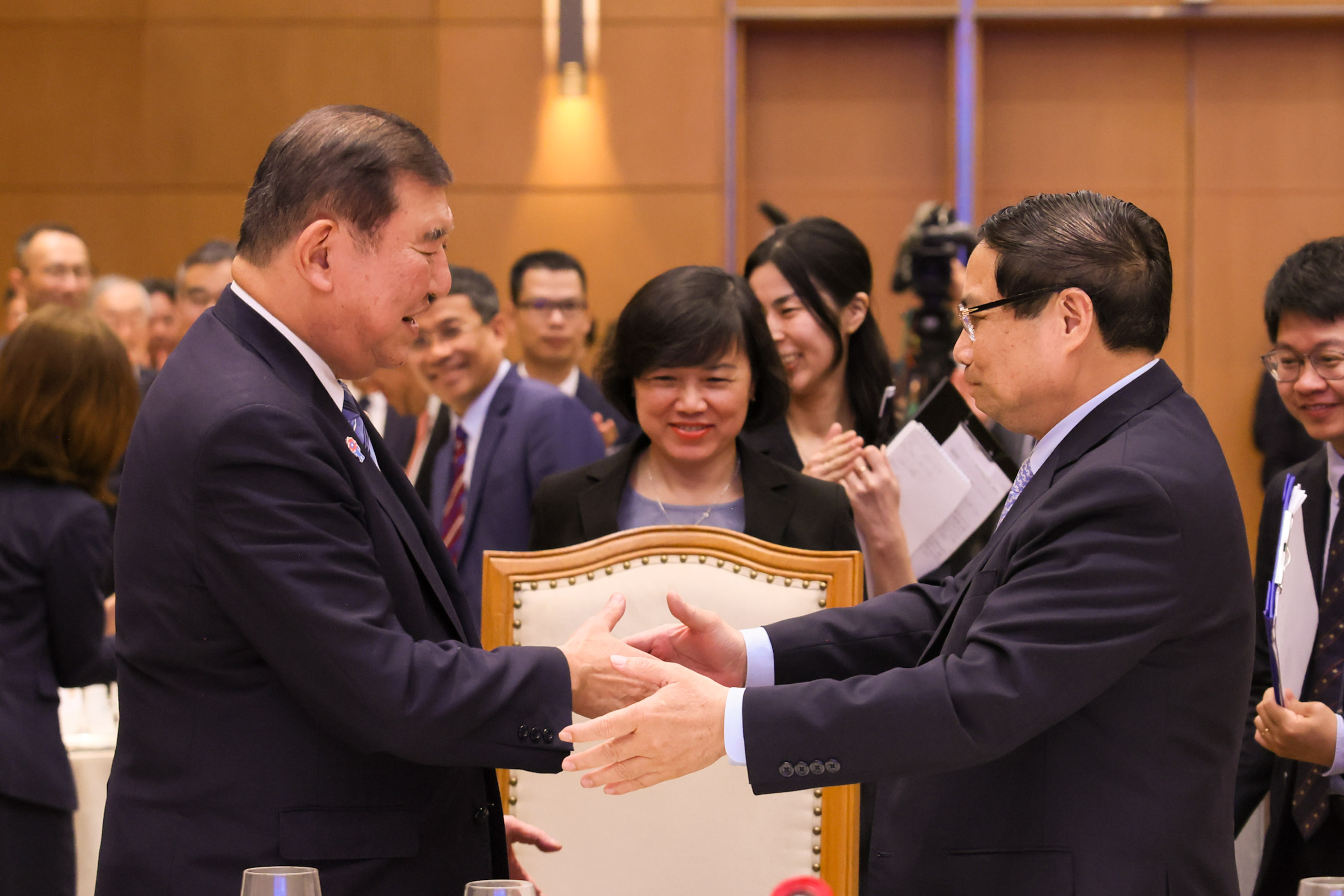 与范明政总理夫妇进行晚宴4