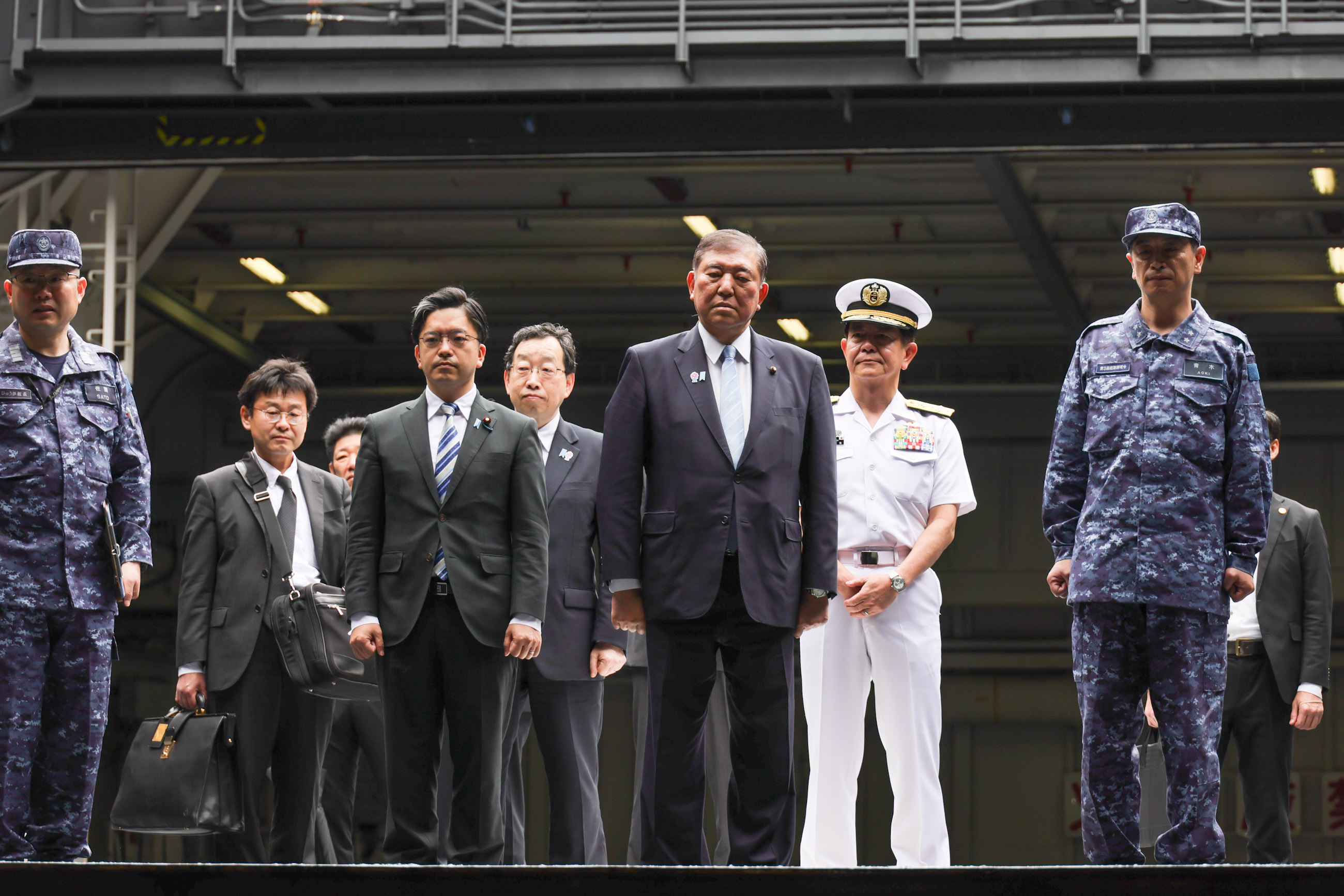 石破首相视察急救转运演练4