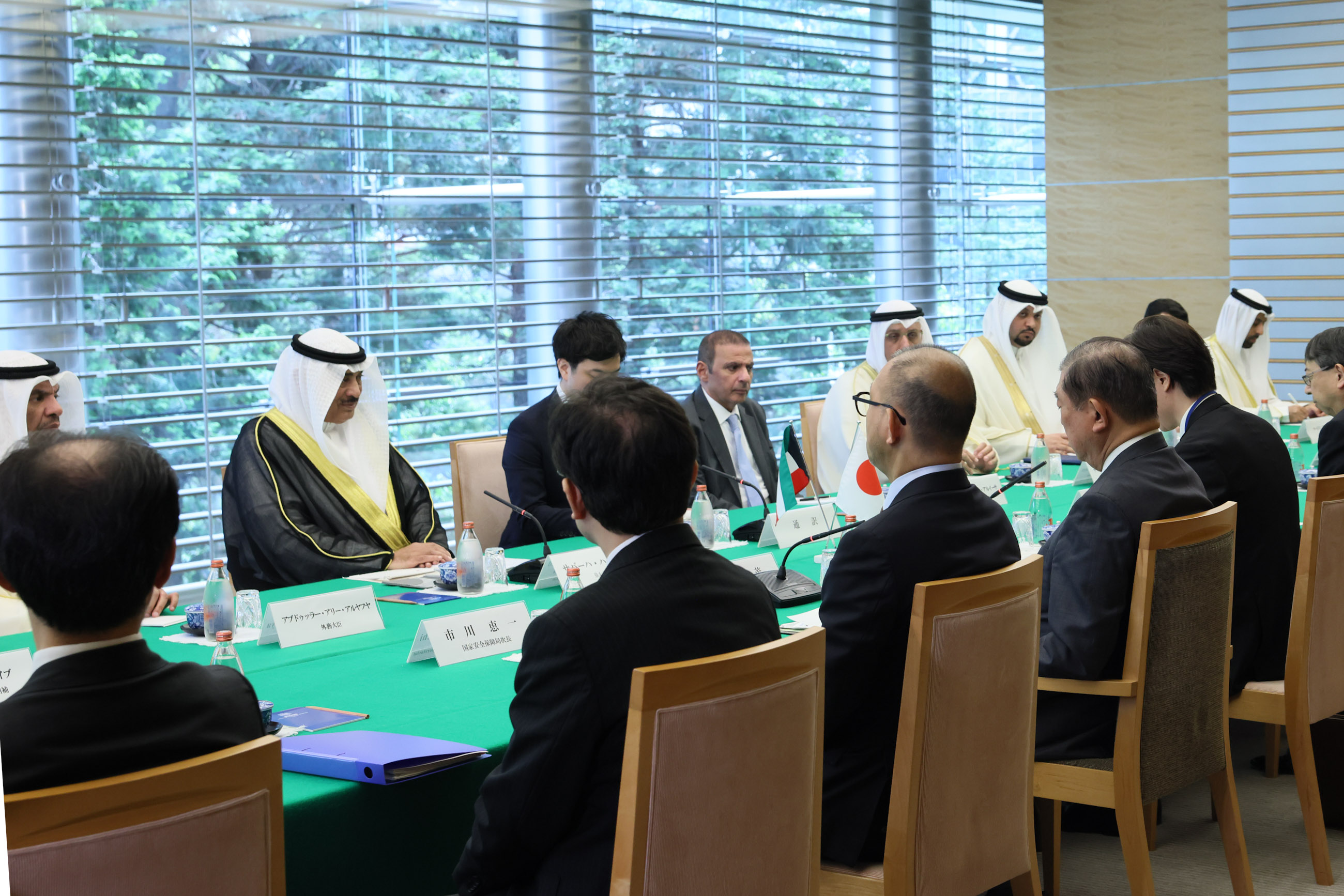 石破首相与萨巴赫·哈立德王储举行会谈2