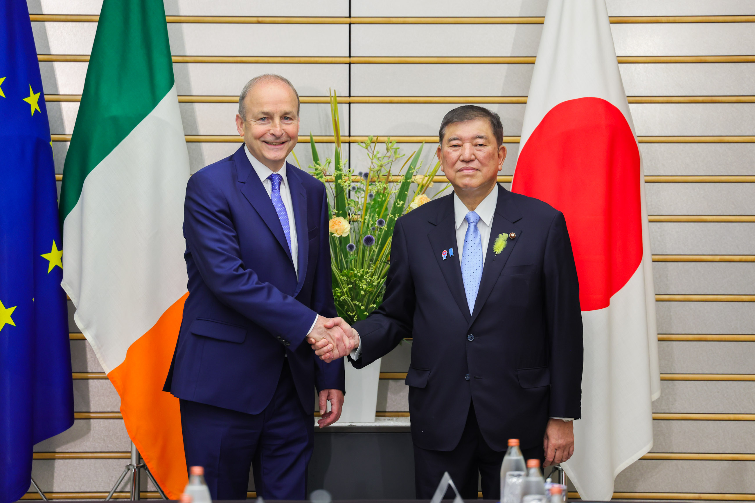 举行日本爱尔兰首脑会谈