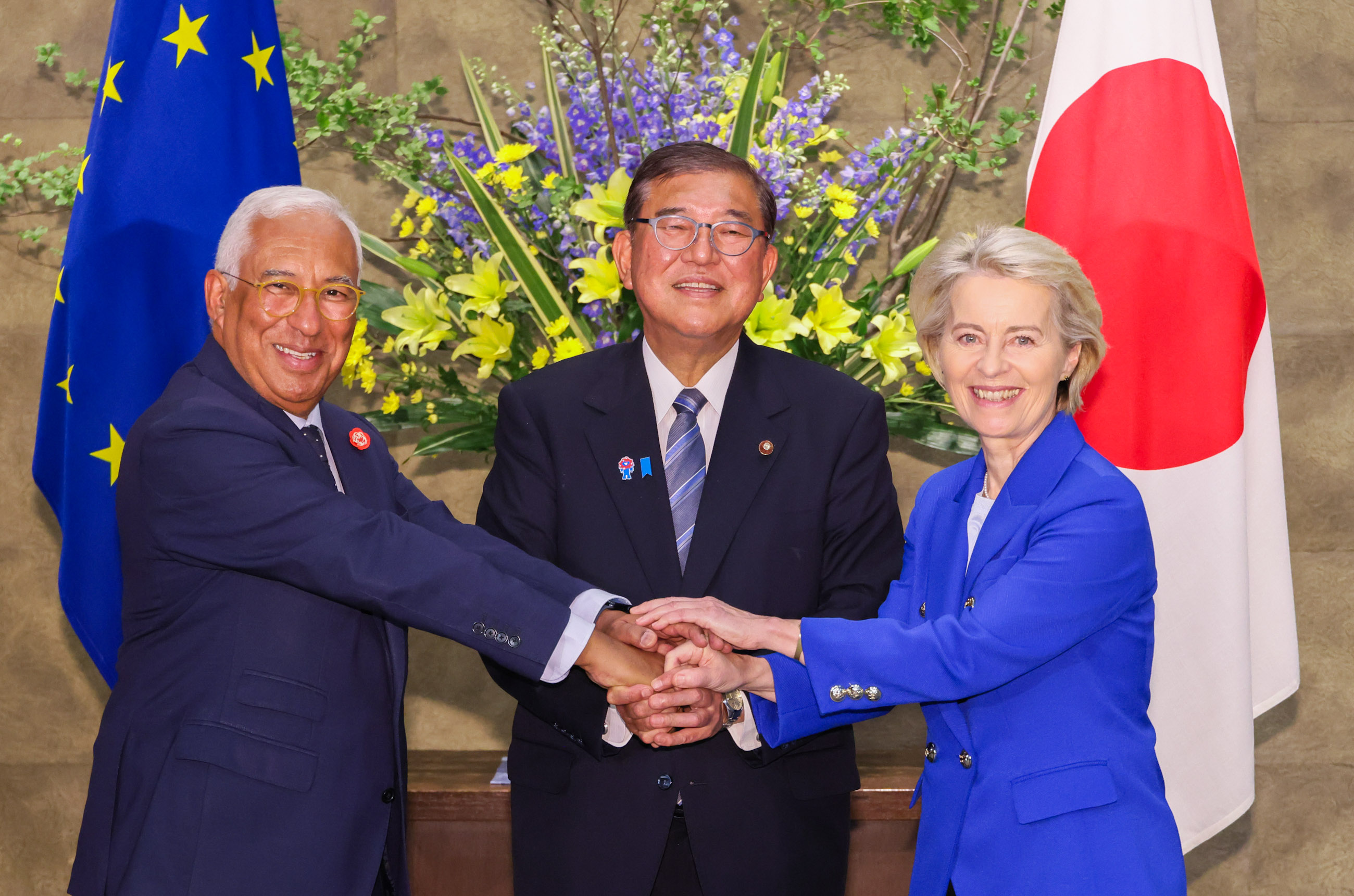 举行日本EU定期首脑磋商