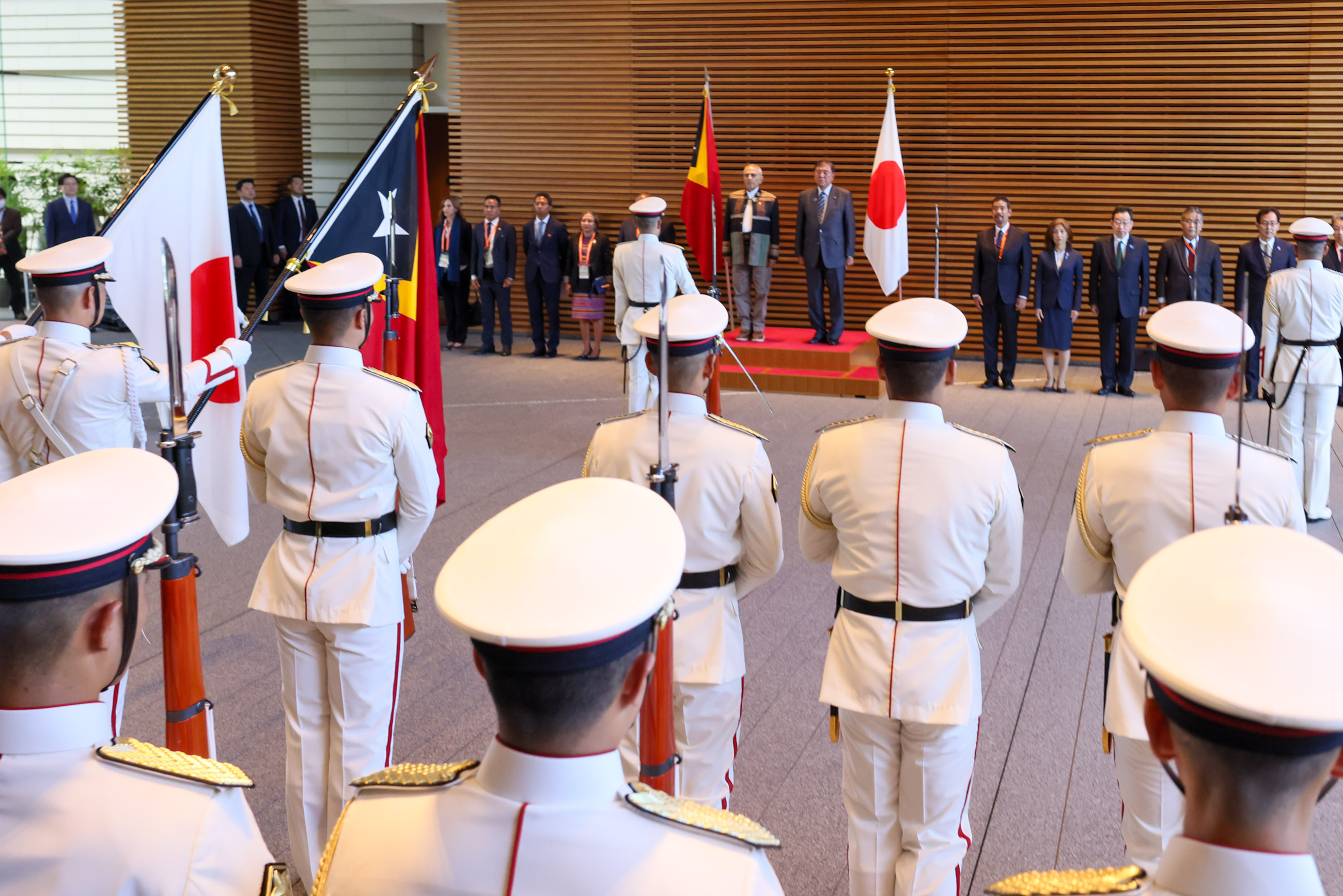 仪仗队的荣誉礼和迎宾仪式2