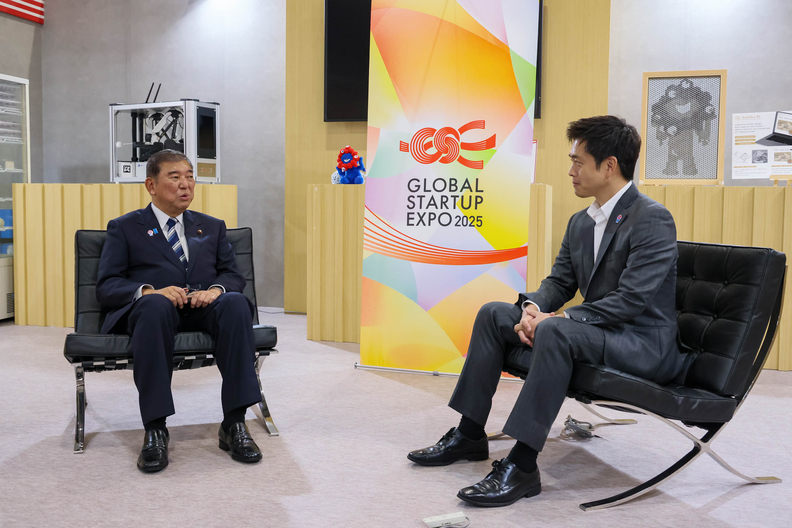 石破首相会见大阪府知事吉村洋文3