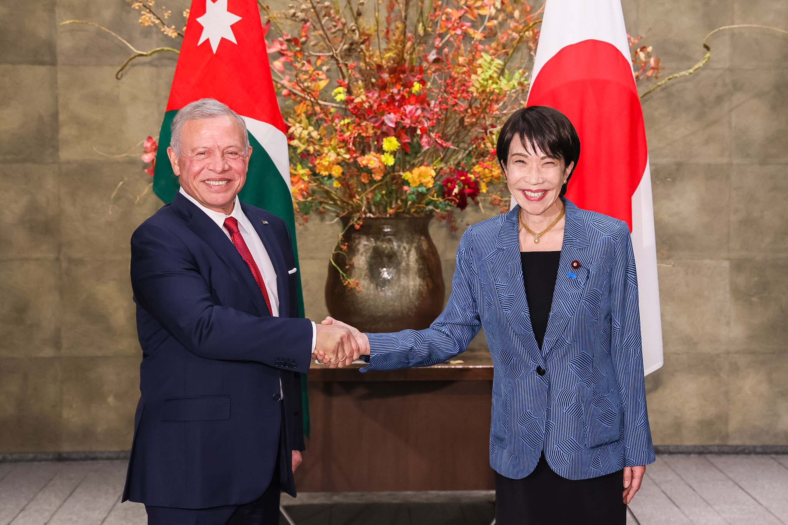 举行日本约旦首脑会谈