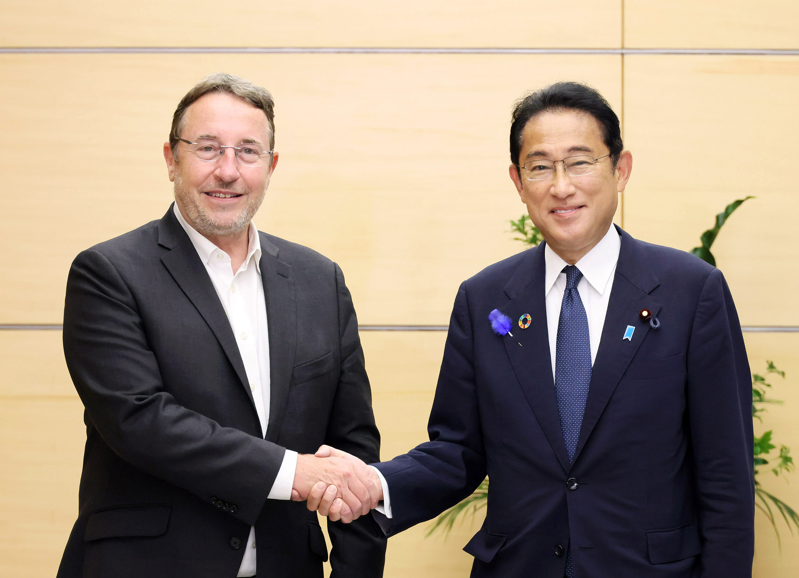 会见联合国开发计划署署长施泰纳