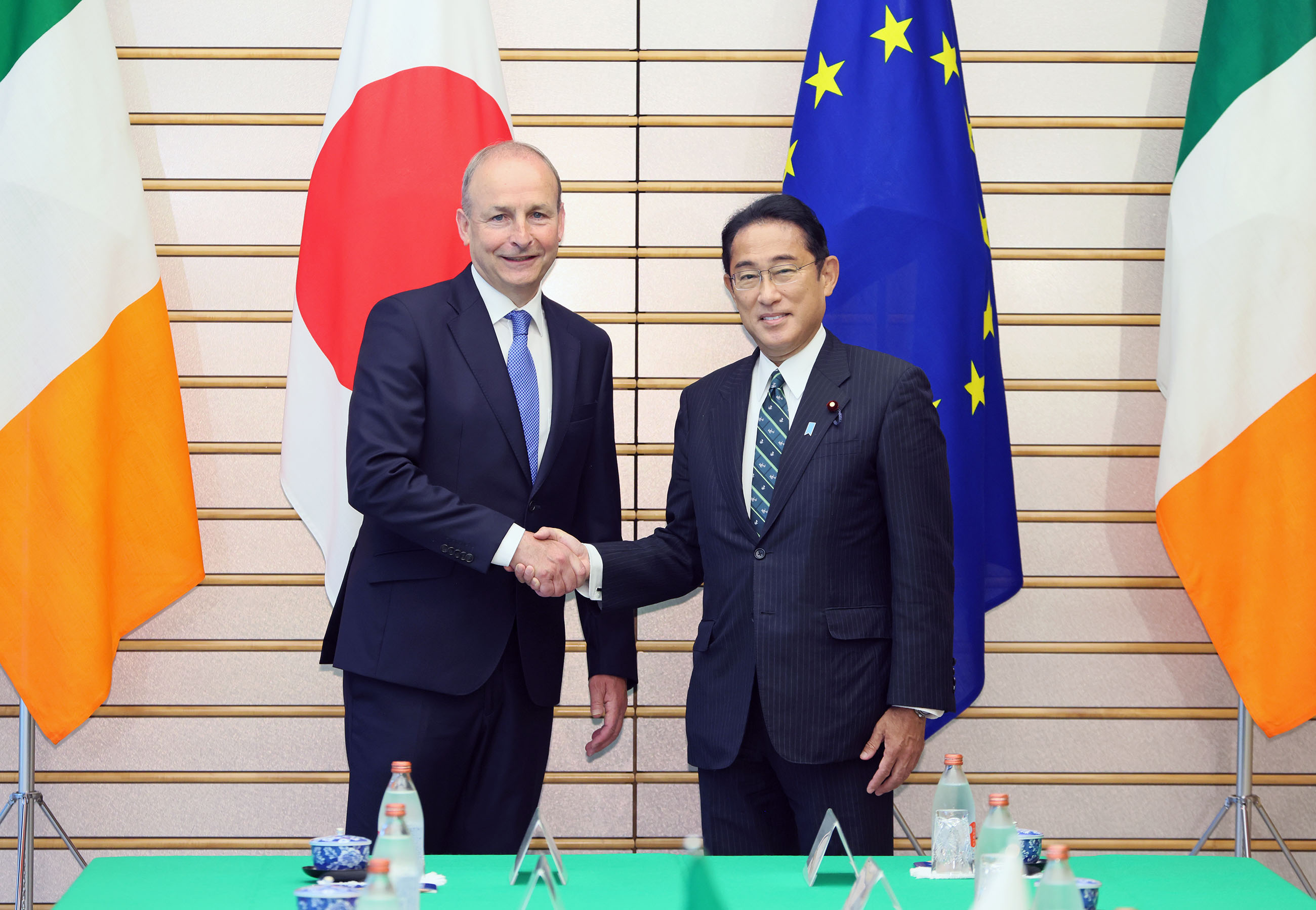 举行日本爱尔兰首脑会谈等