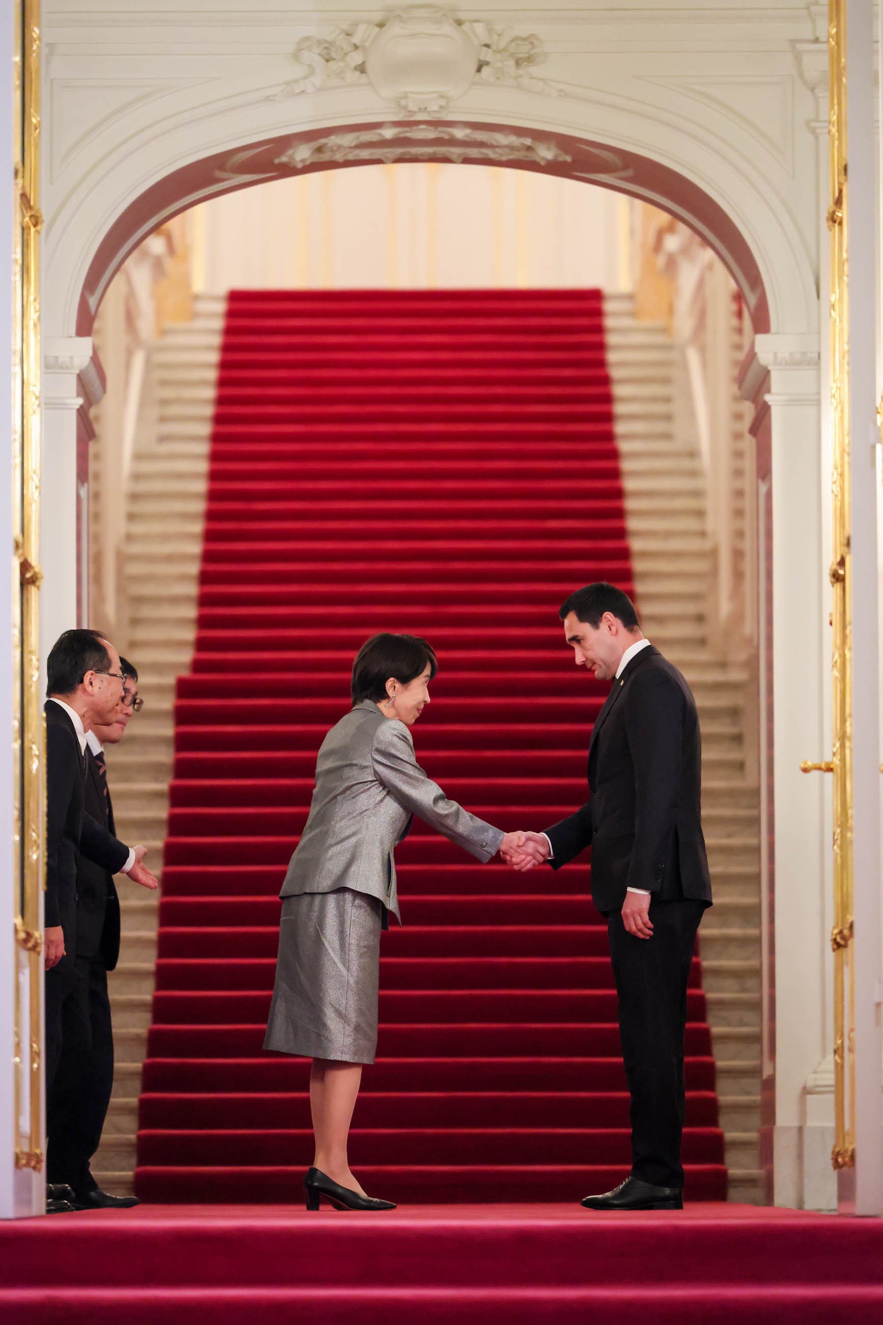 高市首相迎接别尔德穆哈梅多夫土库曼斯坦总统4