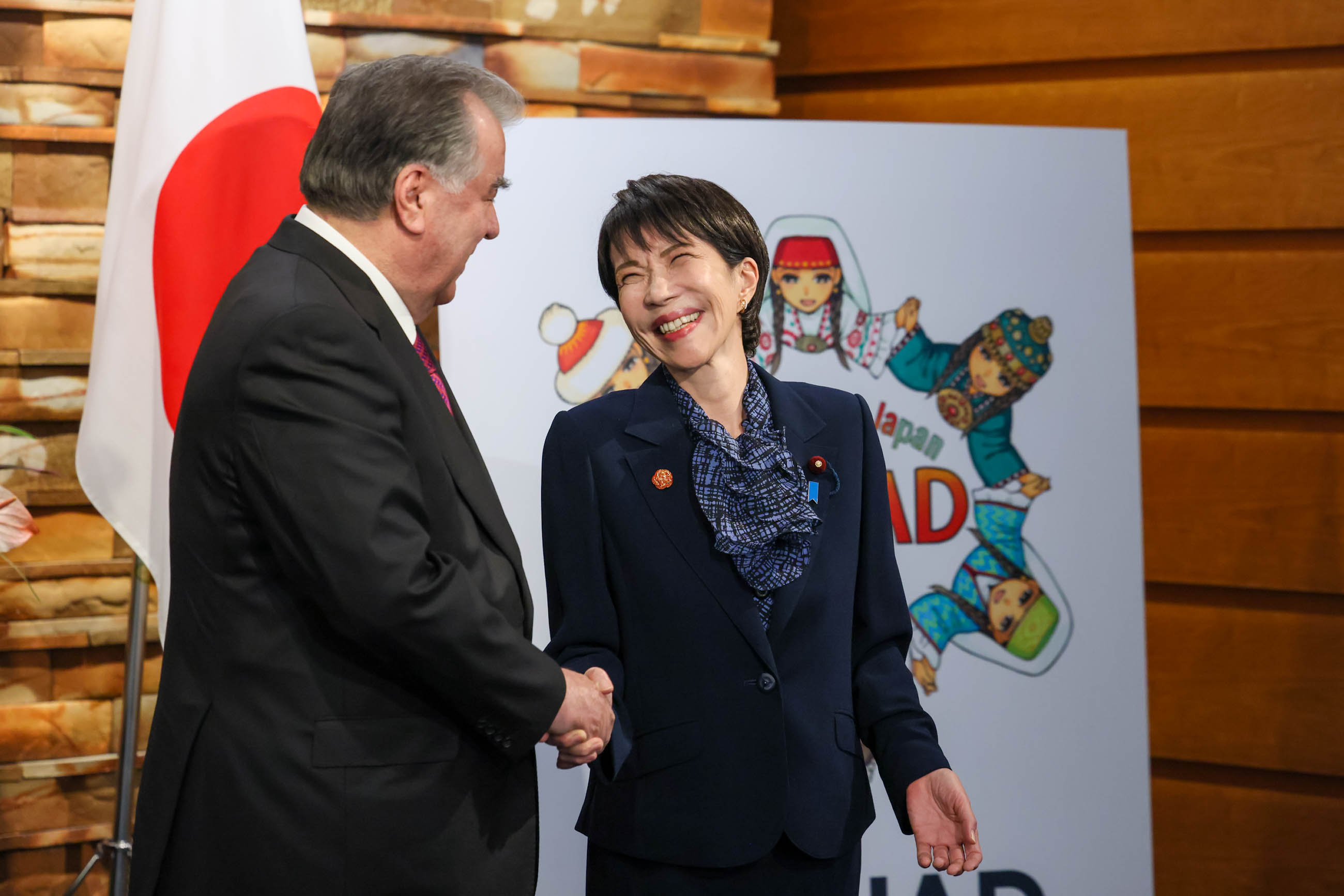 日本塔吉克斯首脑会谈2