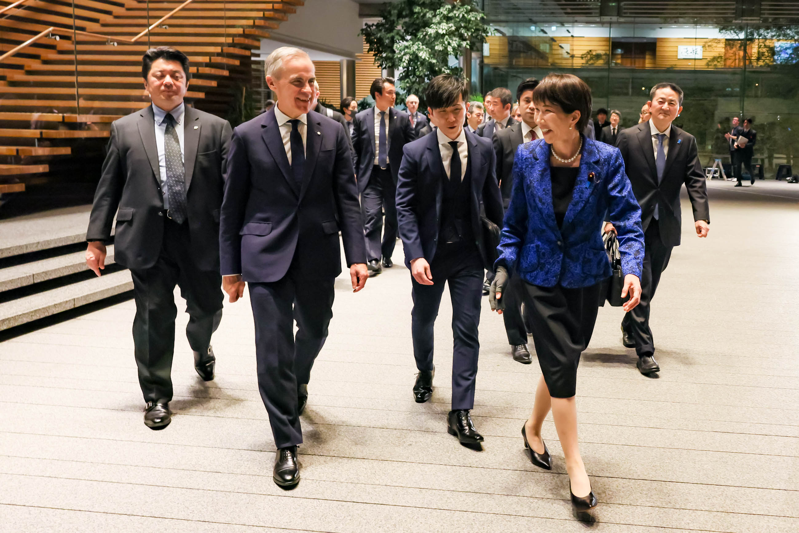 两位首脑出席工作晚餐