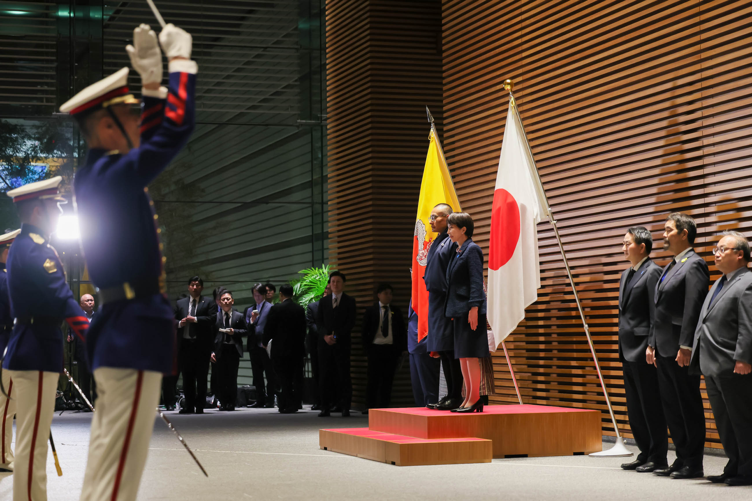 仪仗队的荣誉礼和迎宾仪式2