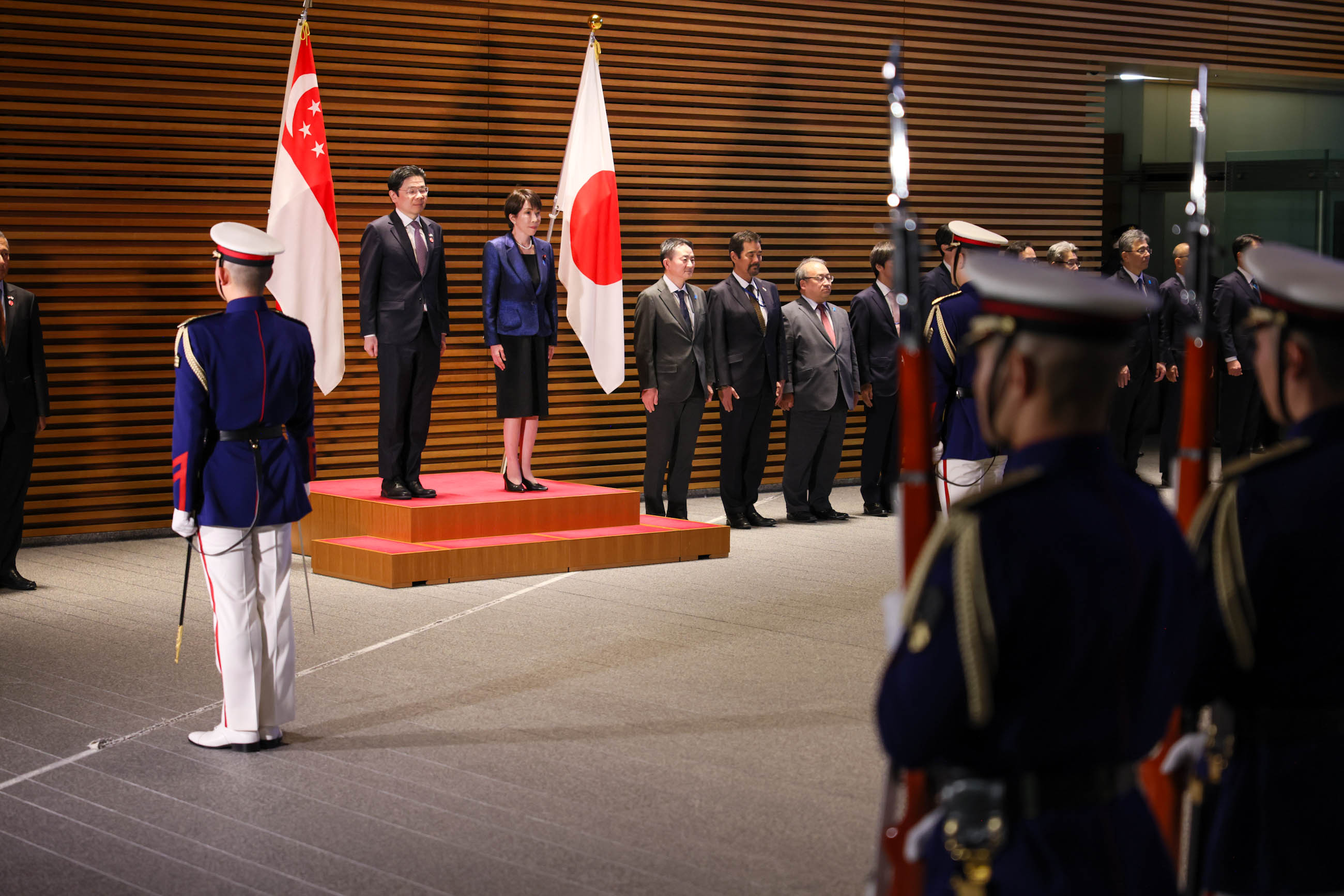 仪仗队的荣誉礼和迎宾仪式2