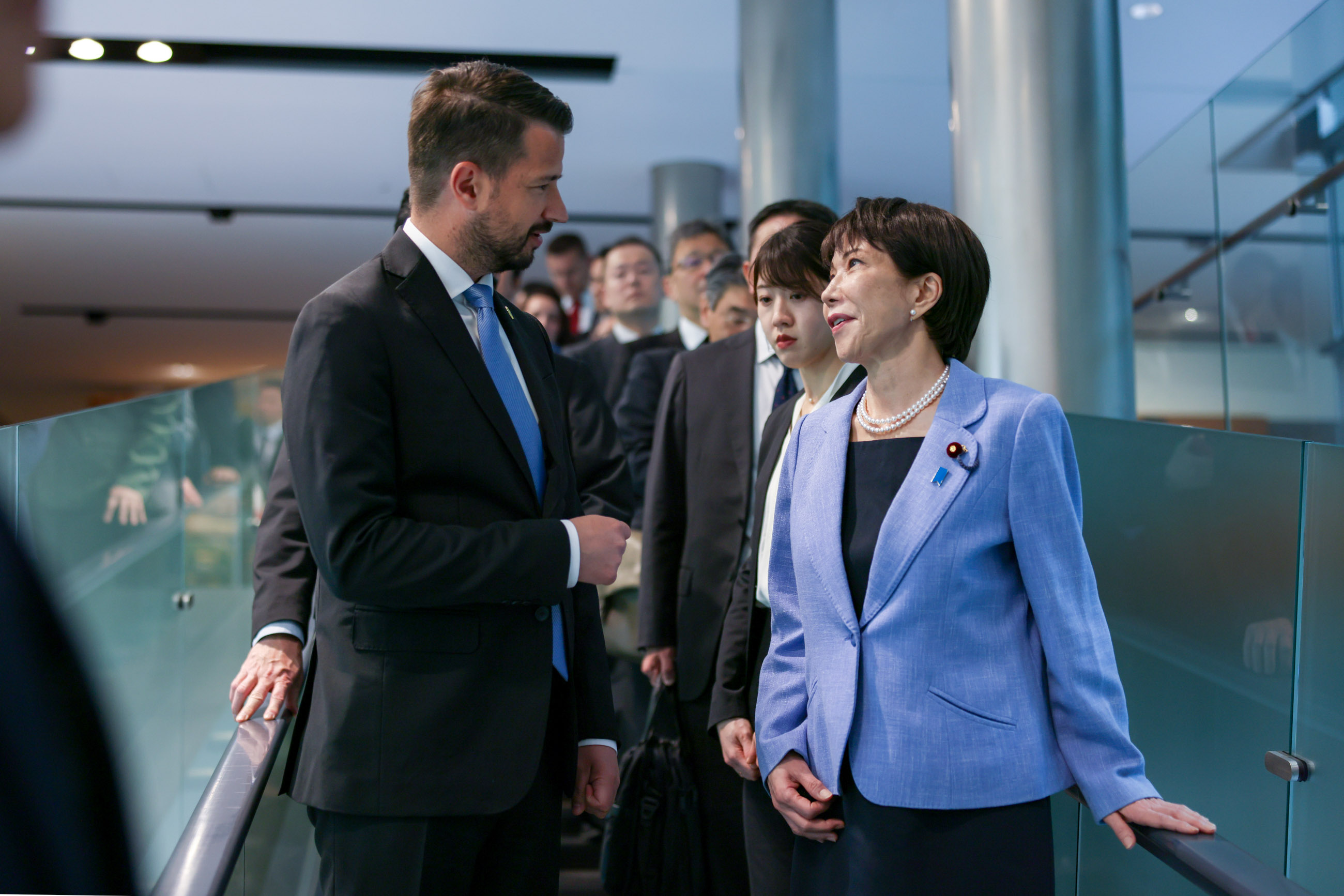 高市首相为米拉托维奇总统送行1