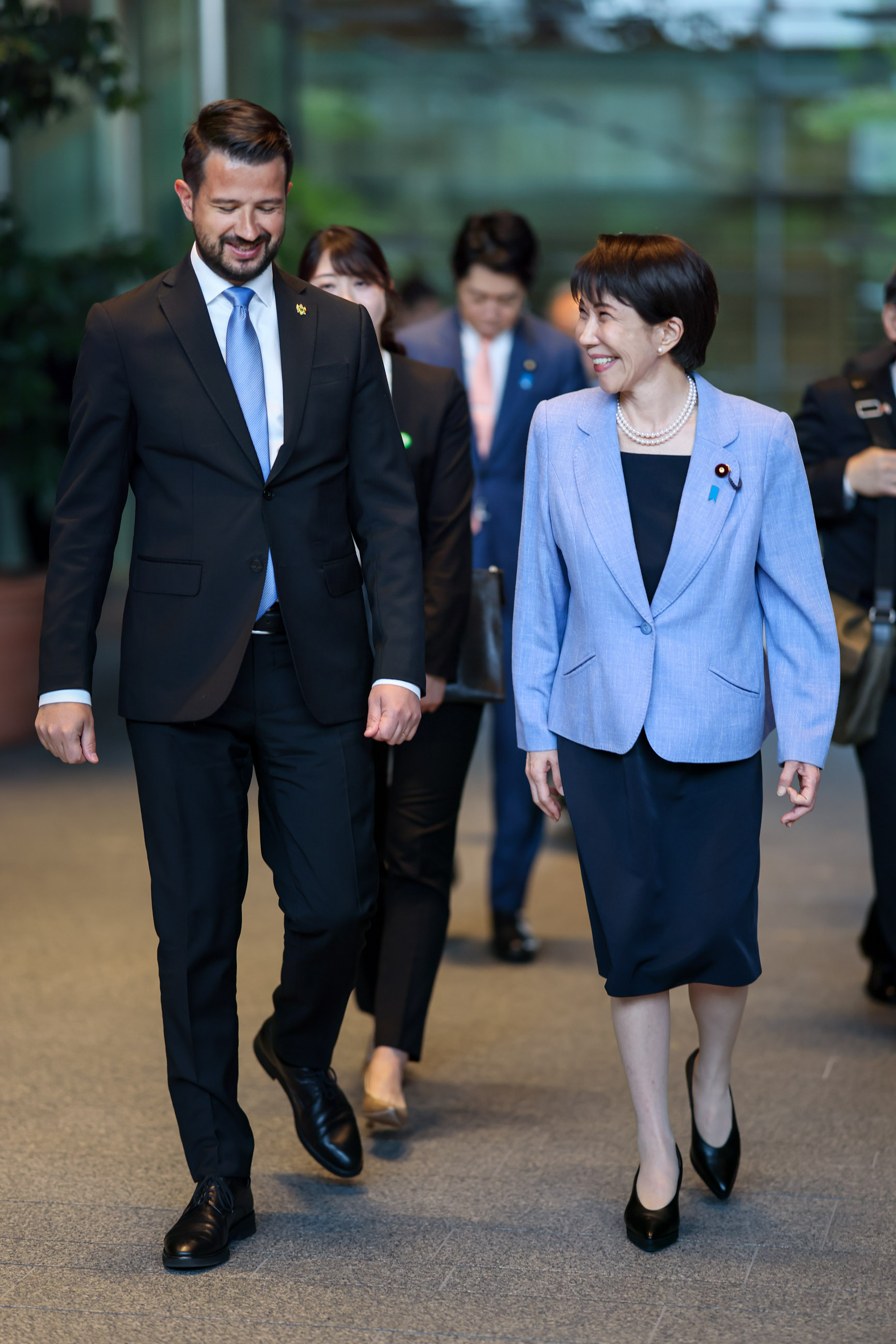 高市首相为米拉托维奇总统送行2