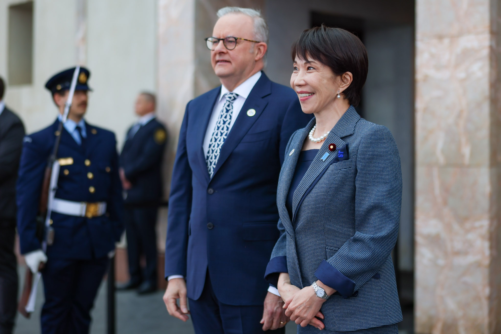 高市首相出席欢迎仪式3
