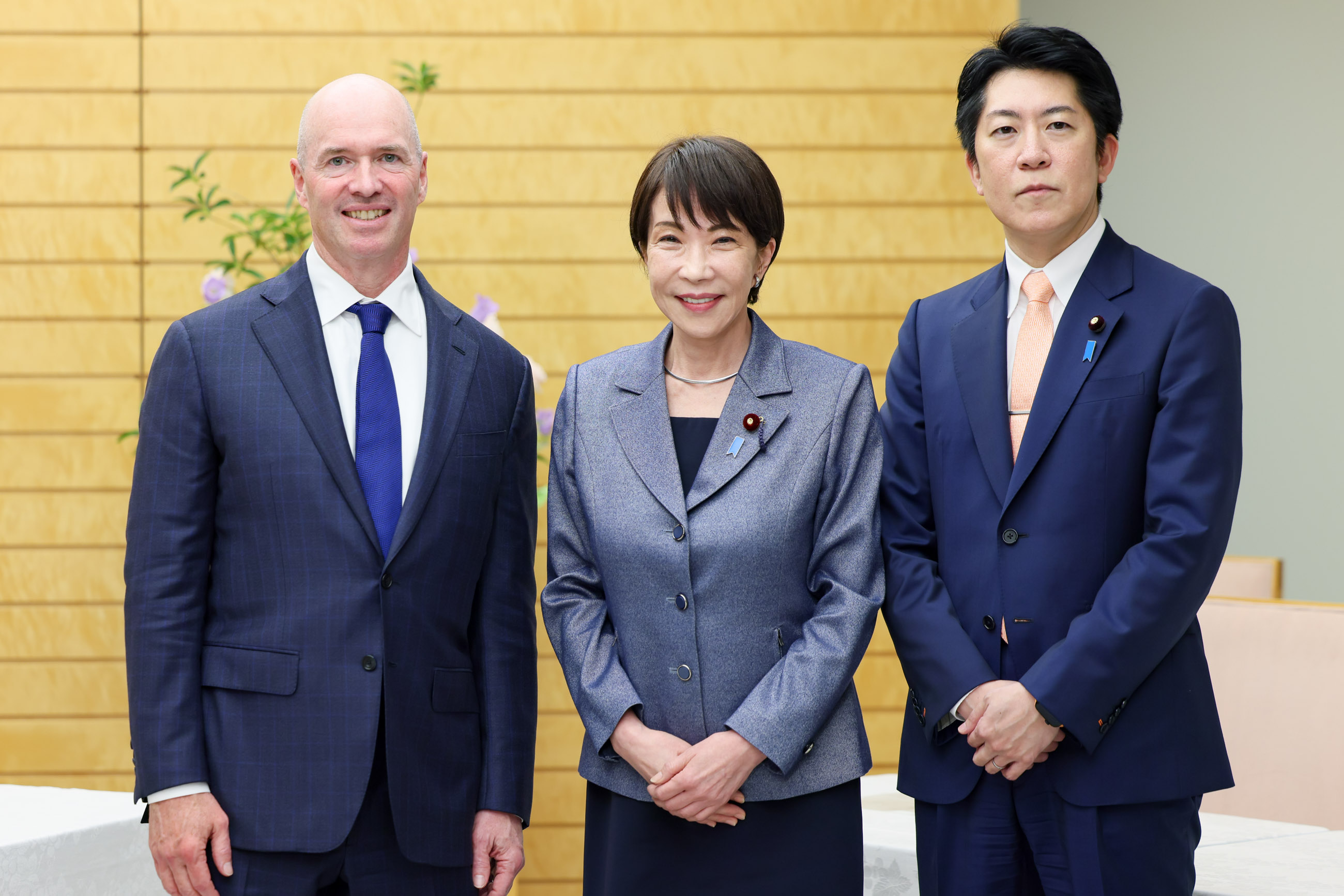 高市首相接受拜会1