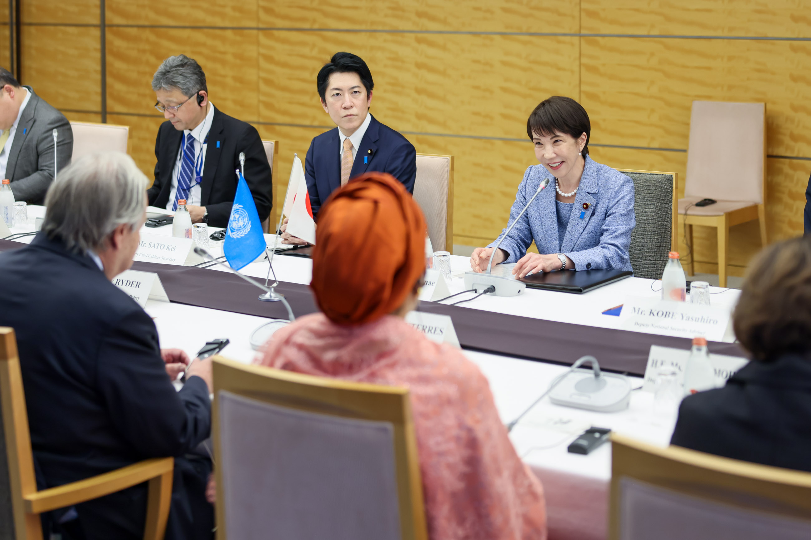 高市首相与古特雷斯秘书长举行会谈3