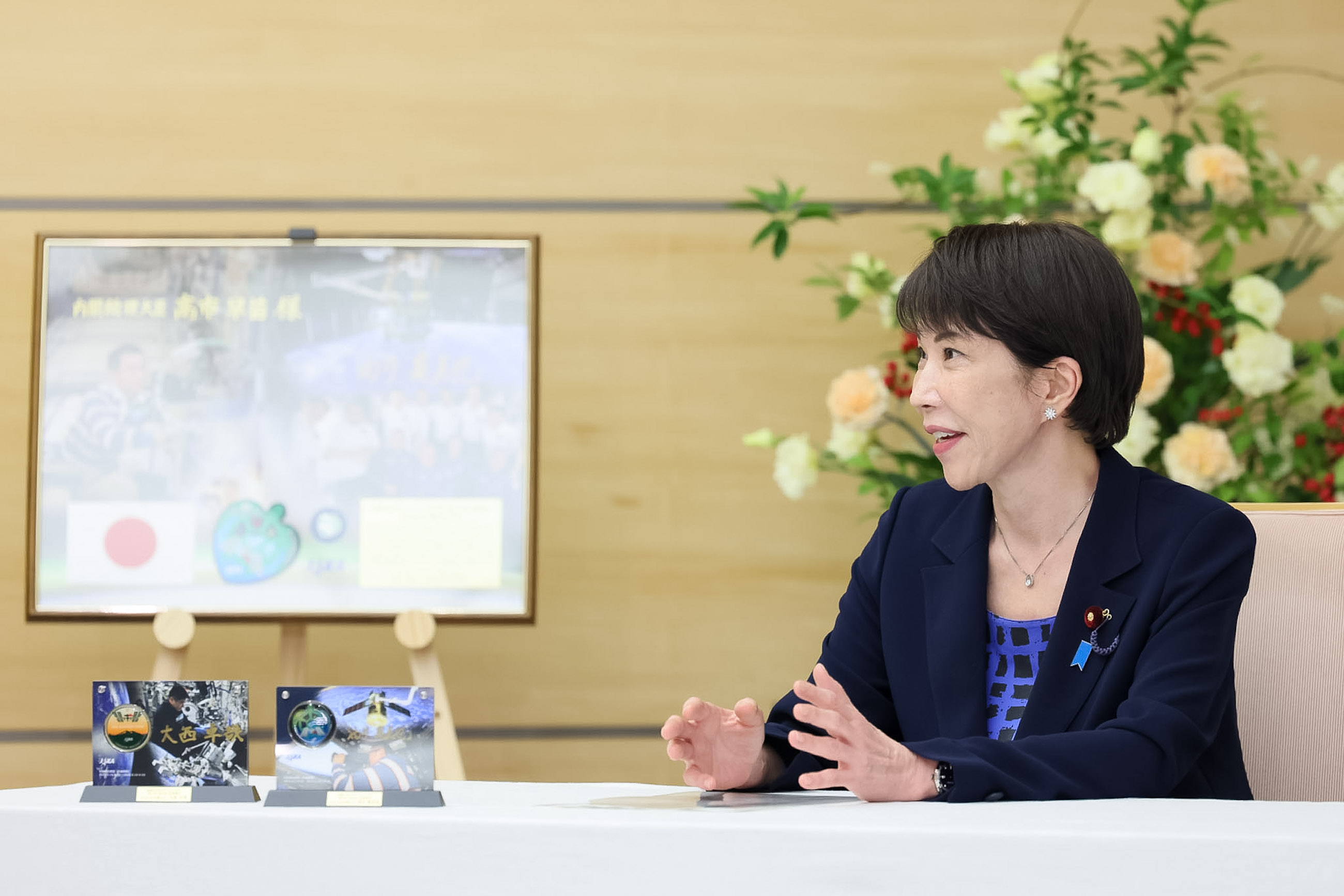 高市首相接受拜会5