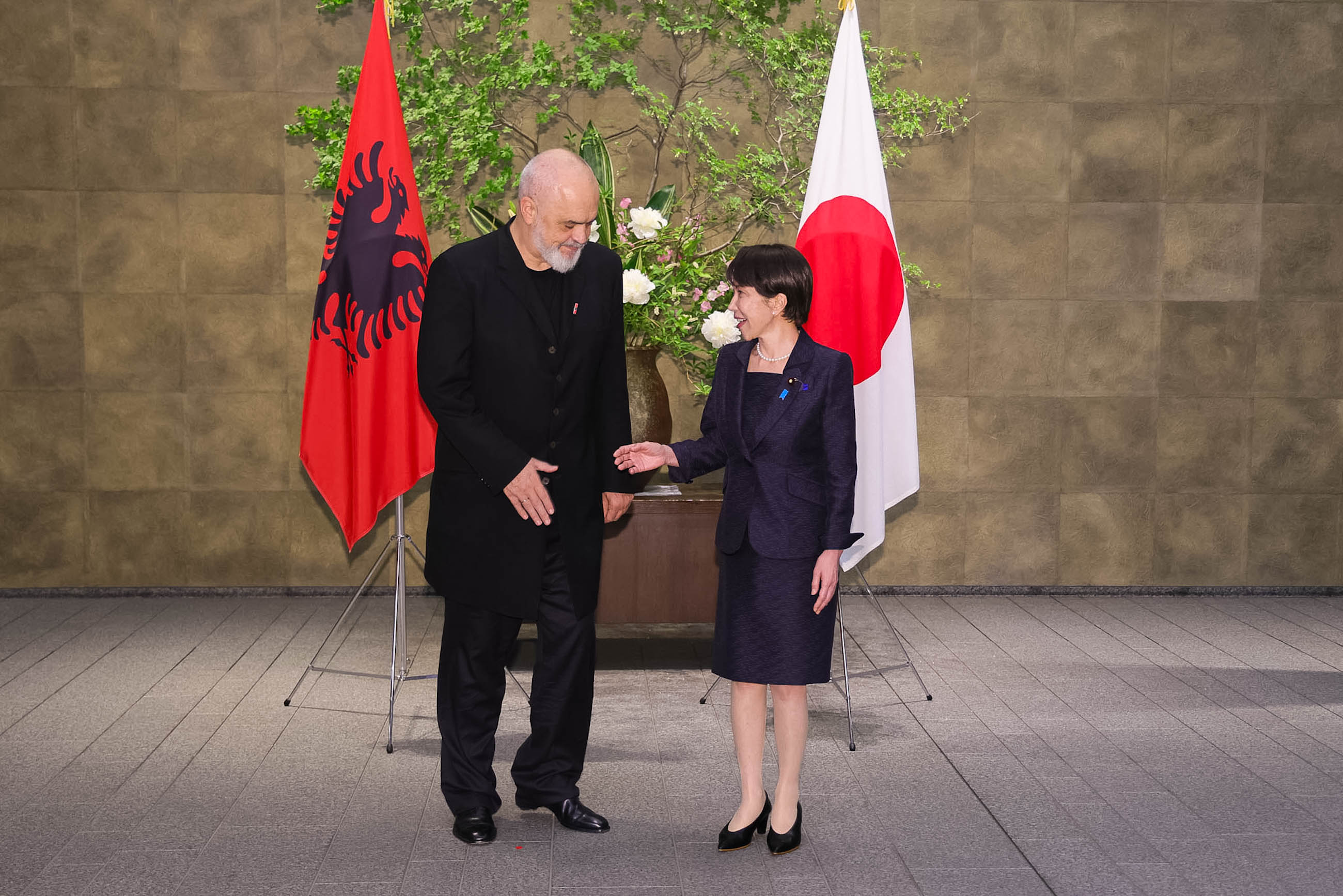 日本阿尔巴尼亚首脑会谈2