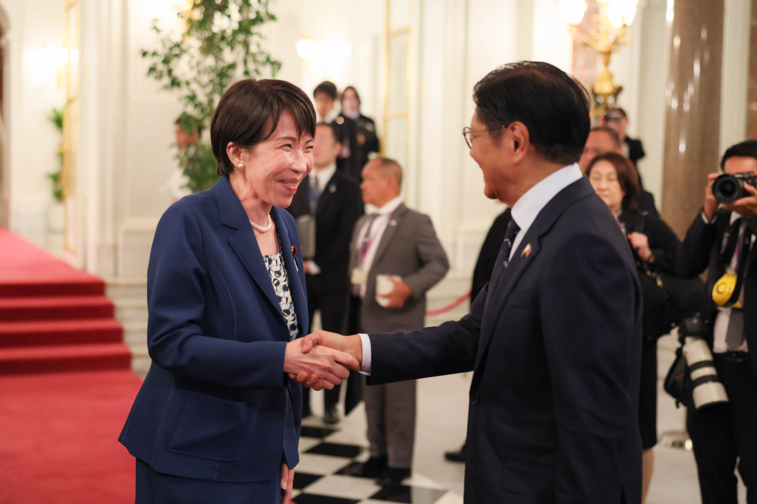 高市首相为马科斯总统送行2