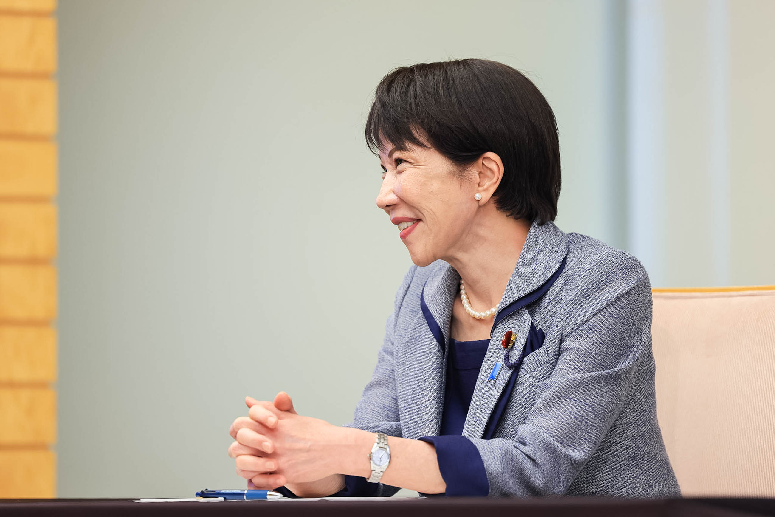 高市首相接受拜会3