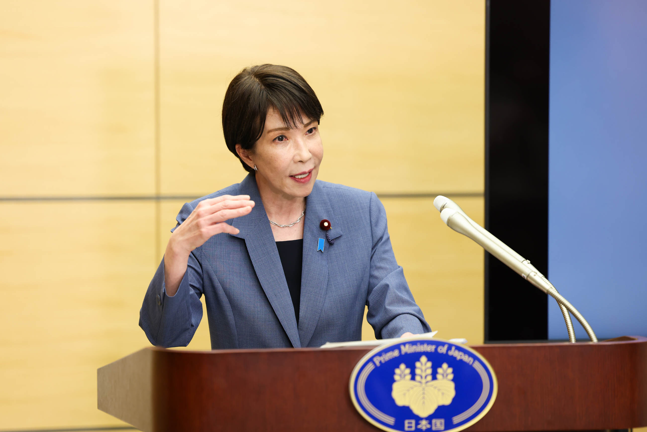 高市首相举行记者会4