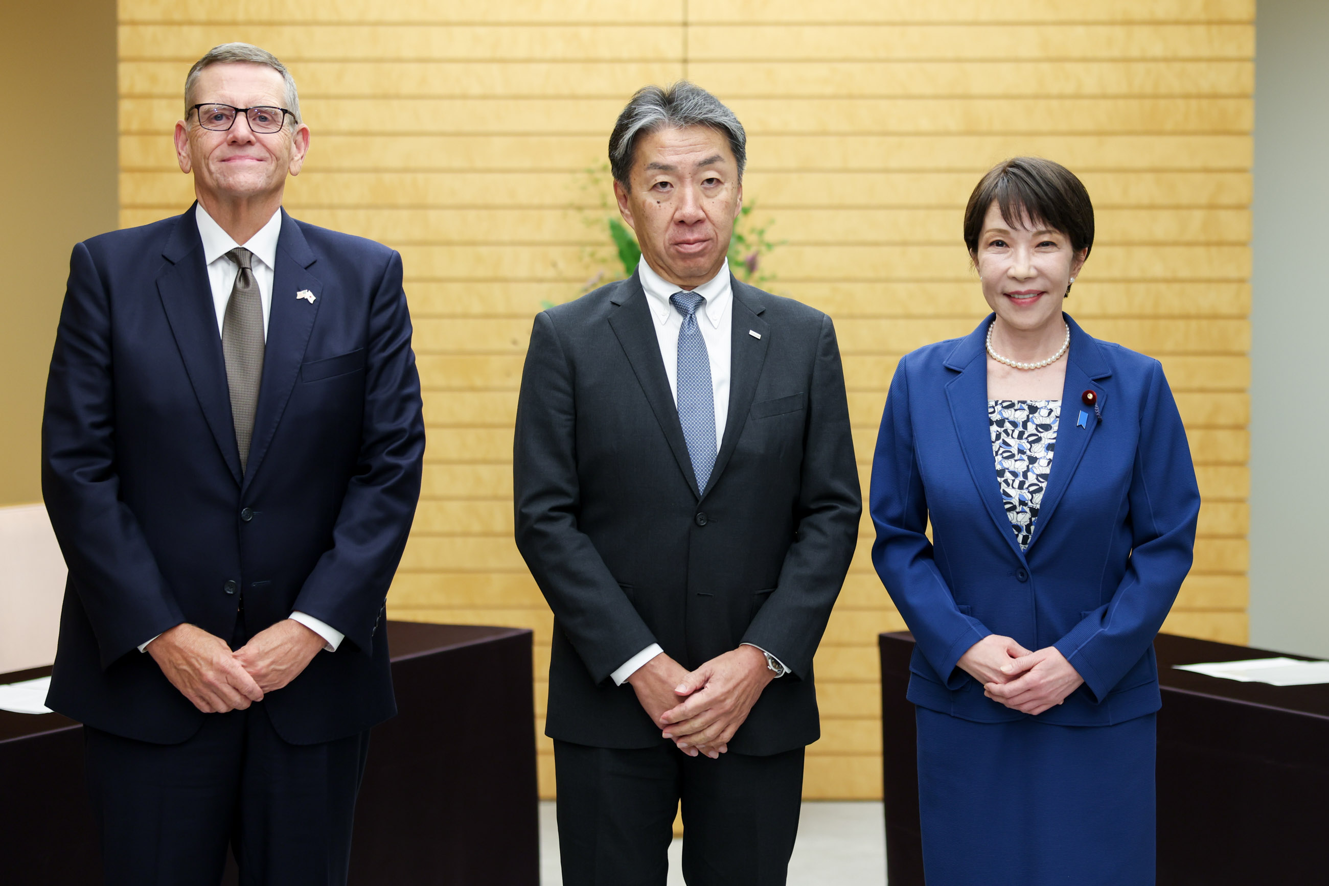 高市首相接受拜会1