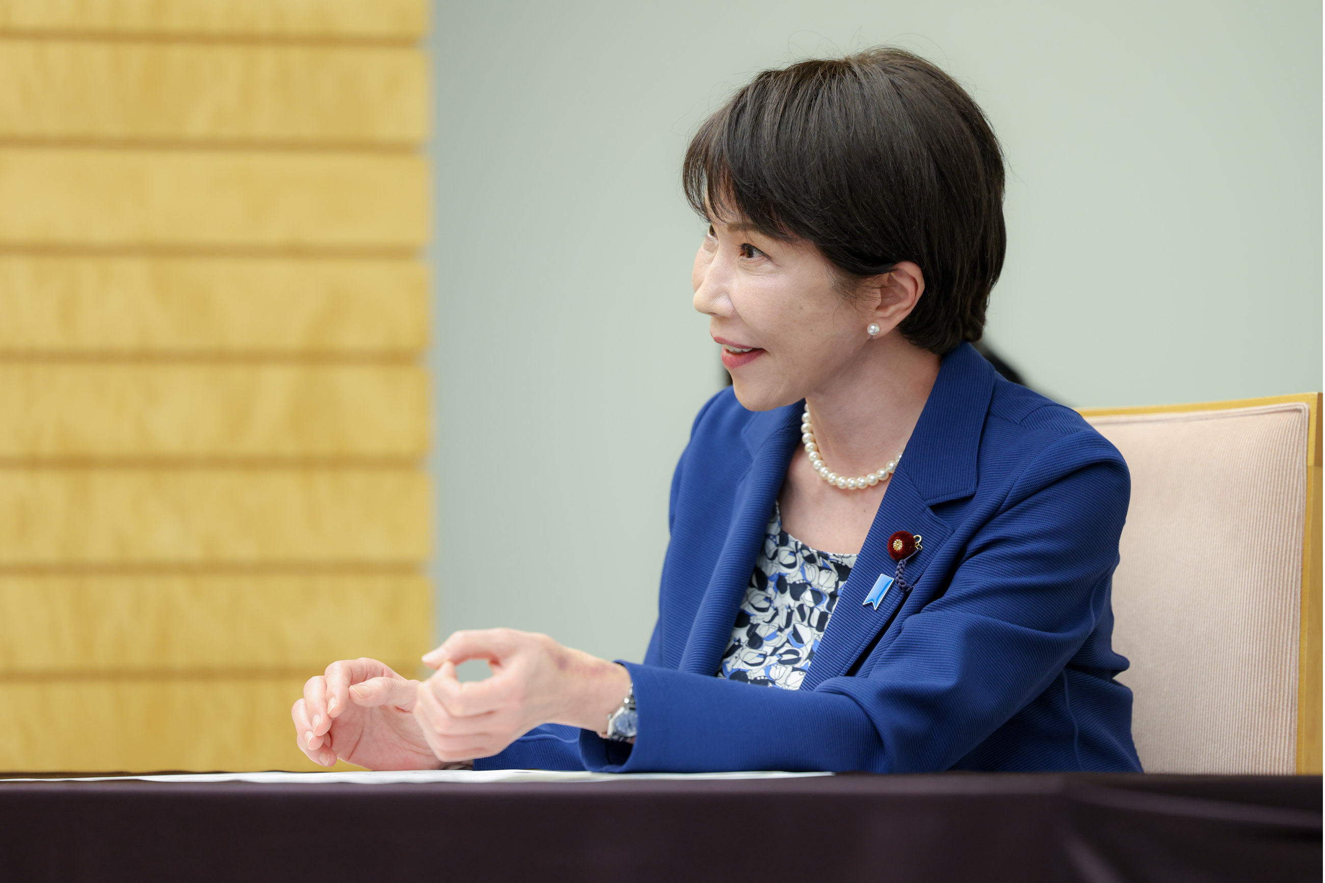 高市首相接受拜会3