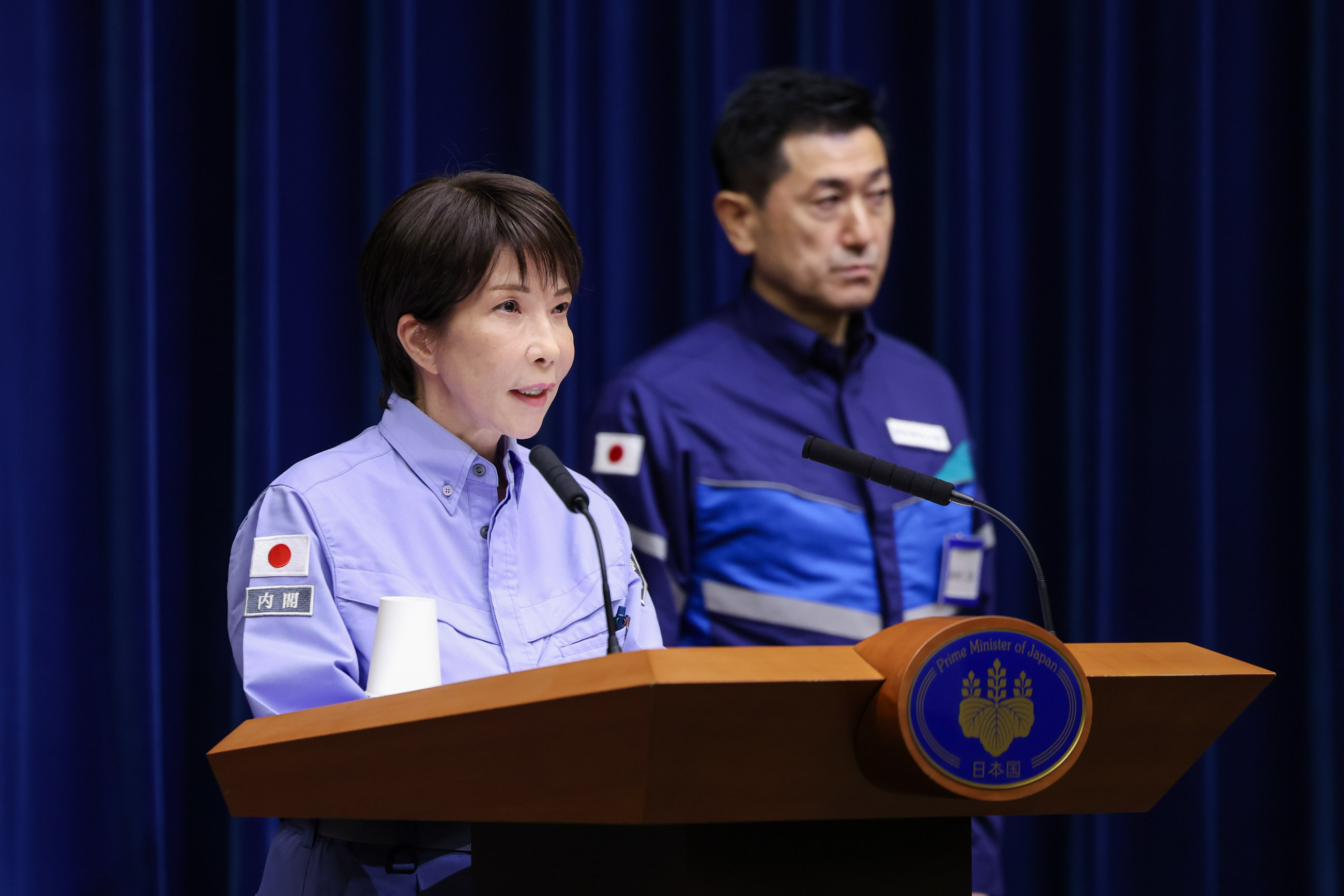 高市首相举行记者会3