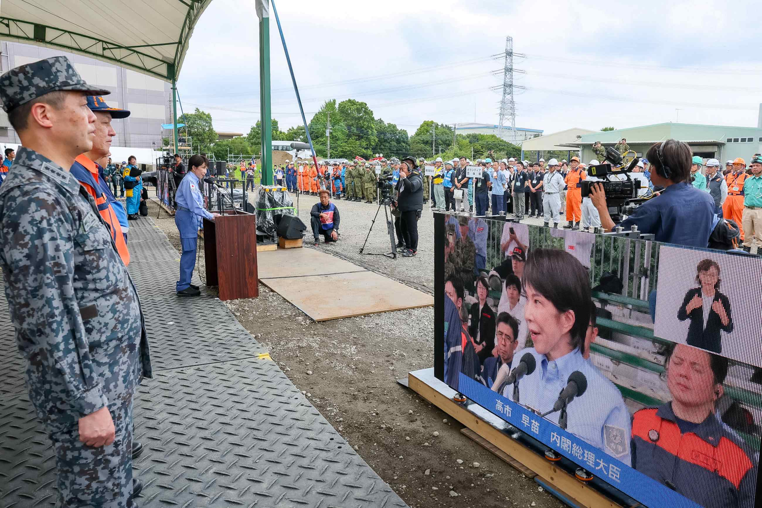 高市首相在9都县市联合防灾训练致辞3