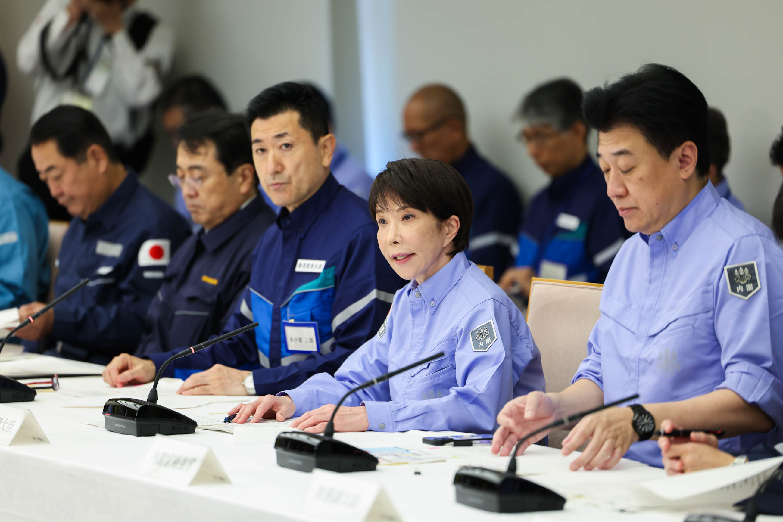 高市首相出席紧急灾害对策总部会议1